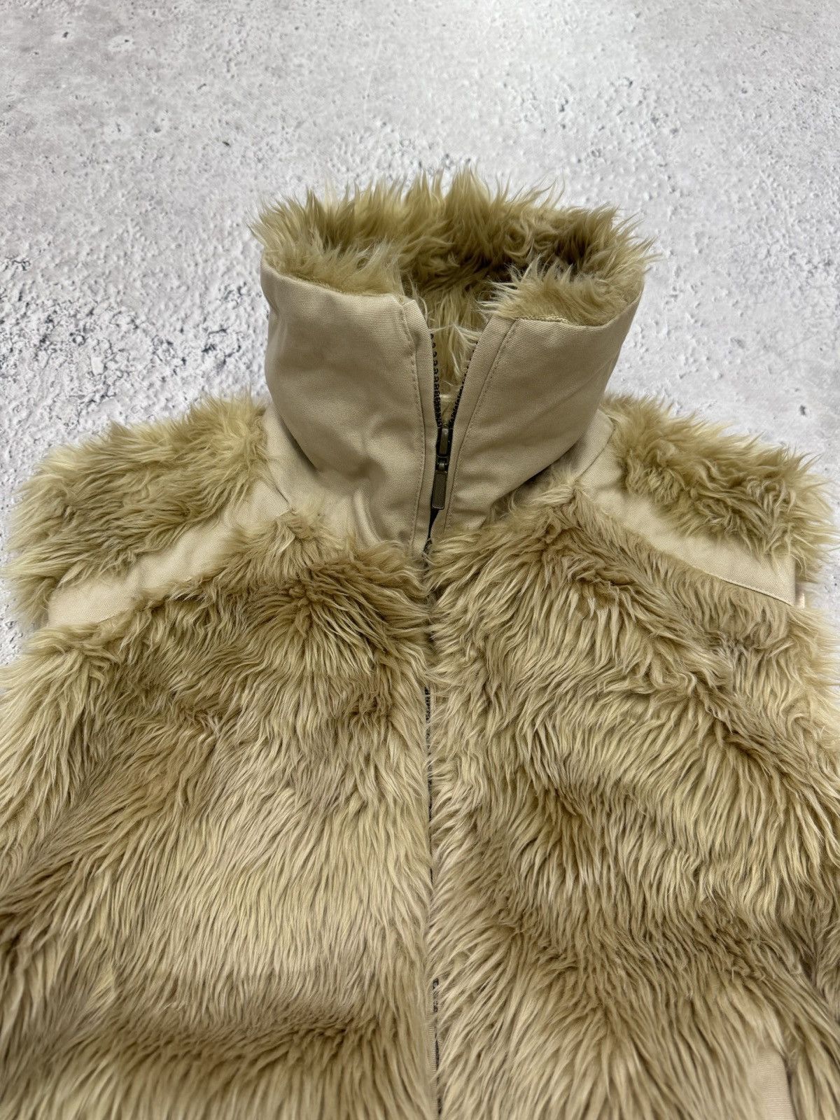 If Six Was Nine × Japanese Brand × Le Grande Bleu (L.G.B.) * Y2k Vintage Fluffy Mohair Fuzzy Drip Varsity Vest Jacket Size M / US 6-8 / IT 42-44 - 5 Thumbnail