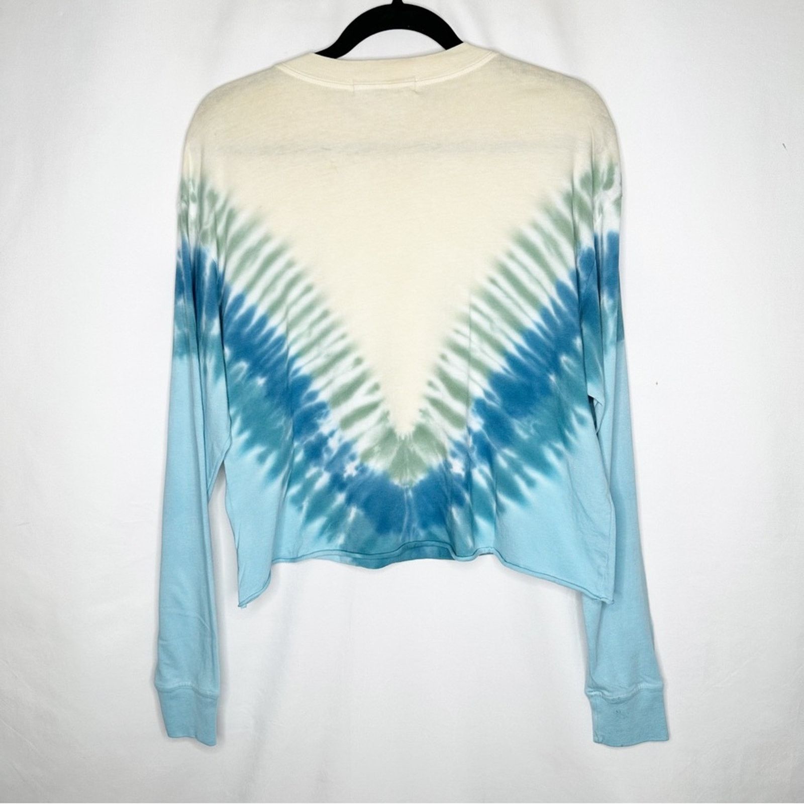 Daydreamer DAYDREAMER Yale Beach View Cropped Tie Dye Pullover NWT XS Size XS / US 0-2 / IT 36-38 - 3 Thumbnail