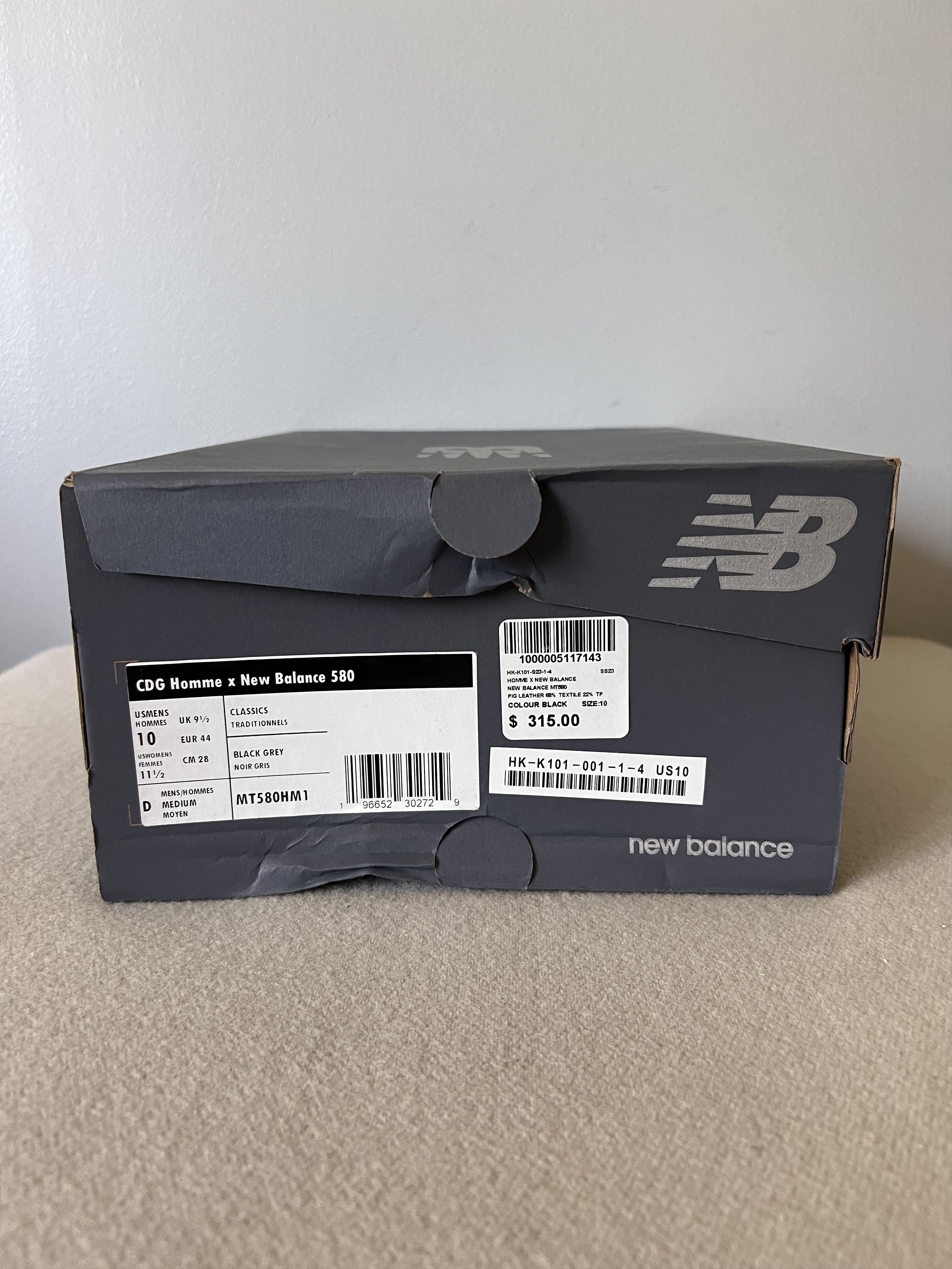 Comme des Garcons × New Balance Comme des Garcons New Balance 580 Sneakers in Black Size US 10 / EU 43 - 7 Thumbnail