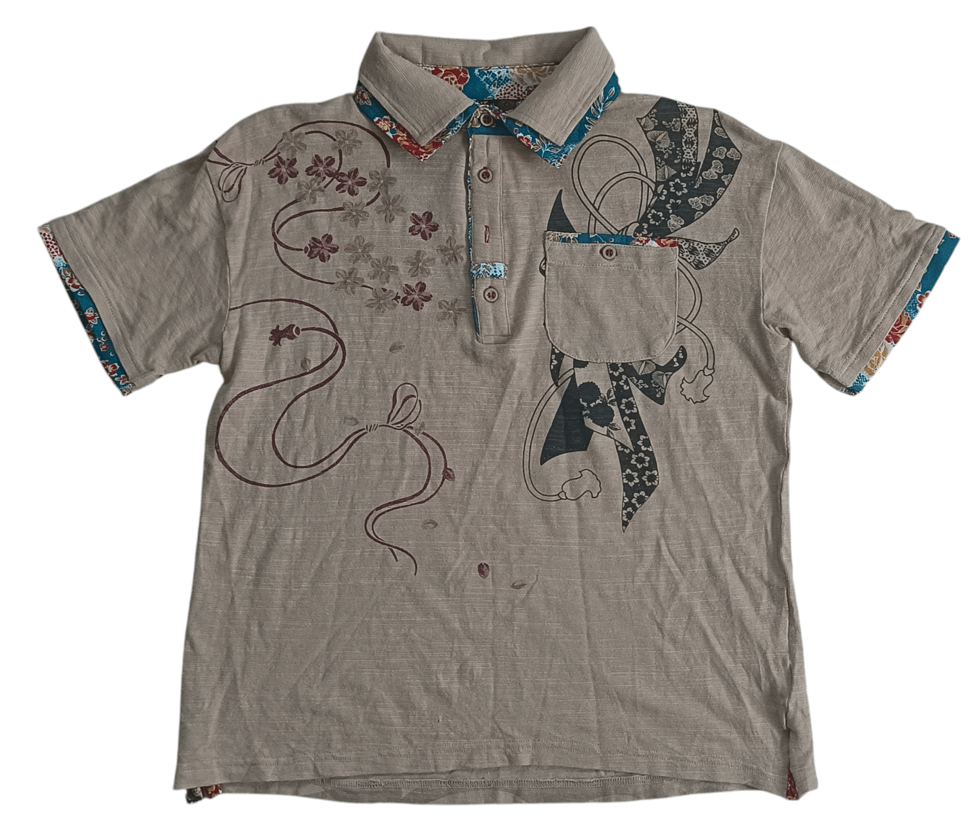 Bullet Noise × Japanese Brand Collar Shirt Japanese Sensu Vintage Size US M / EU 48-50 / 2 - 1 Thumbnail