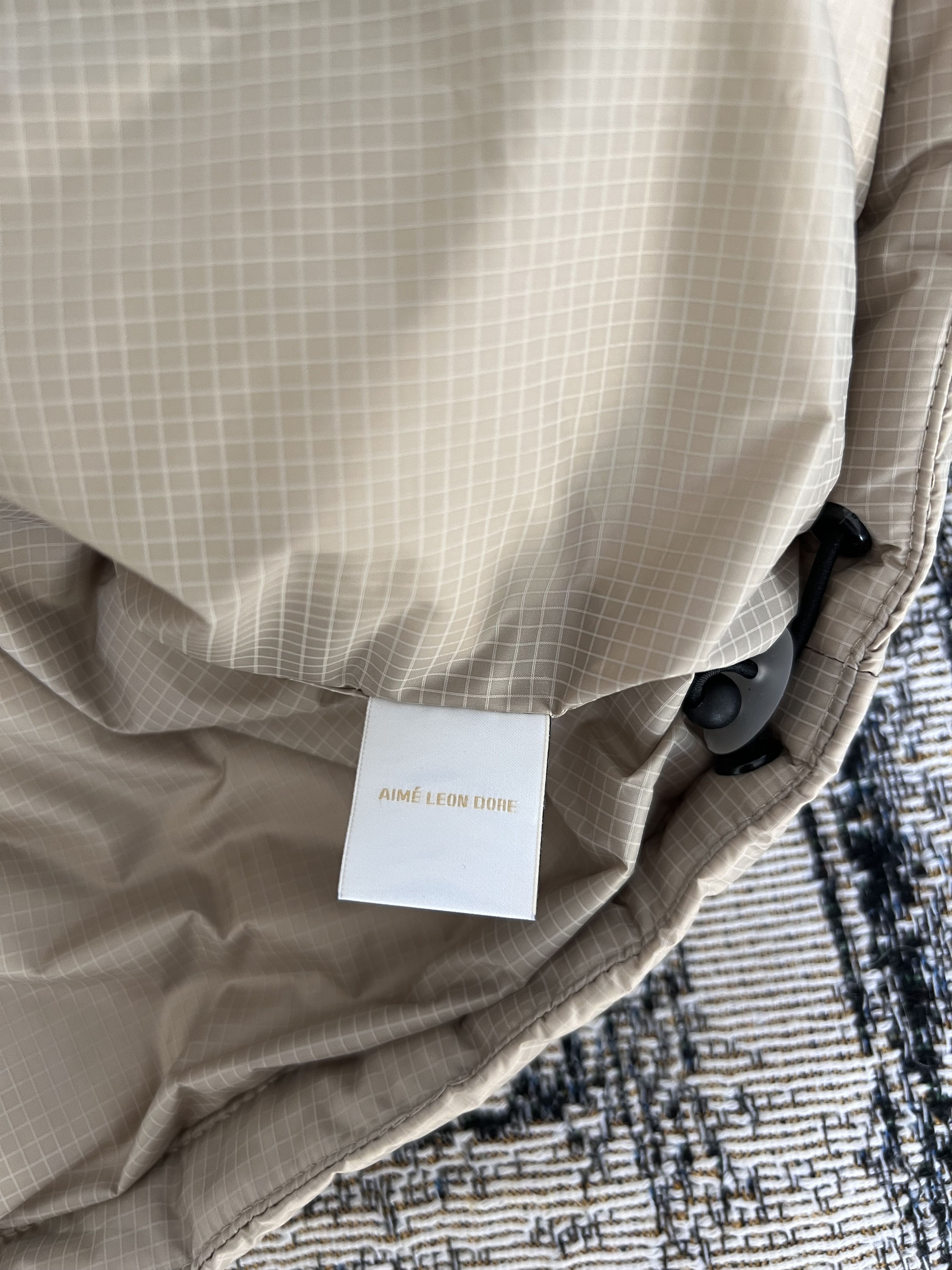 Aime Leon Dore Aime Leon Dore Unisphere Down Puffer Jacket in Twill Beige Size US XL / EU 56 / 4 - 10 Thumbnail
