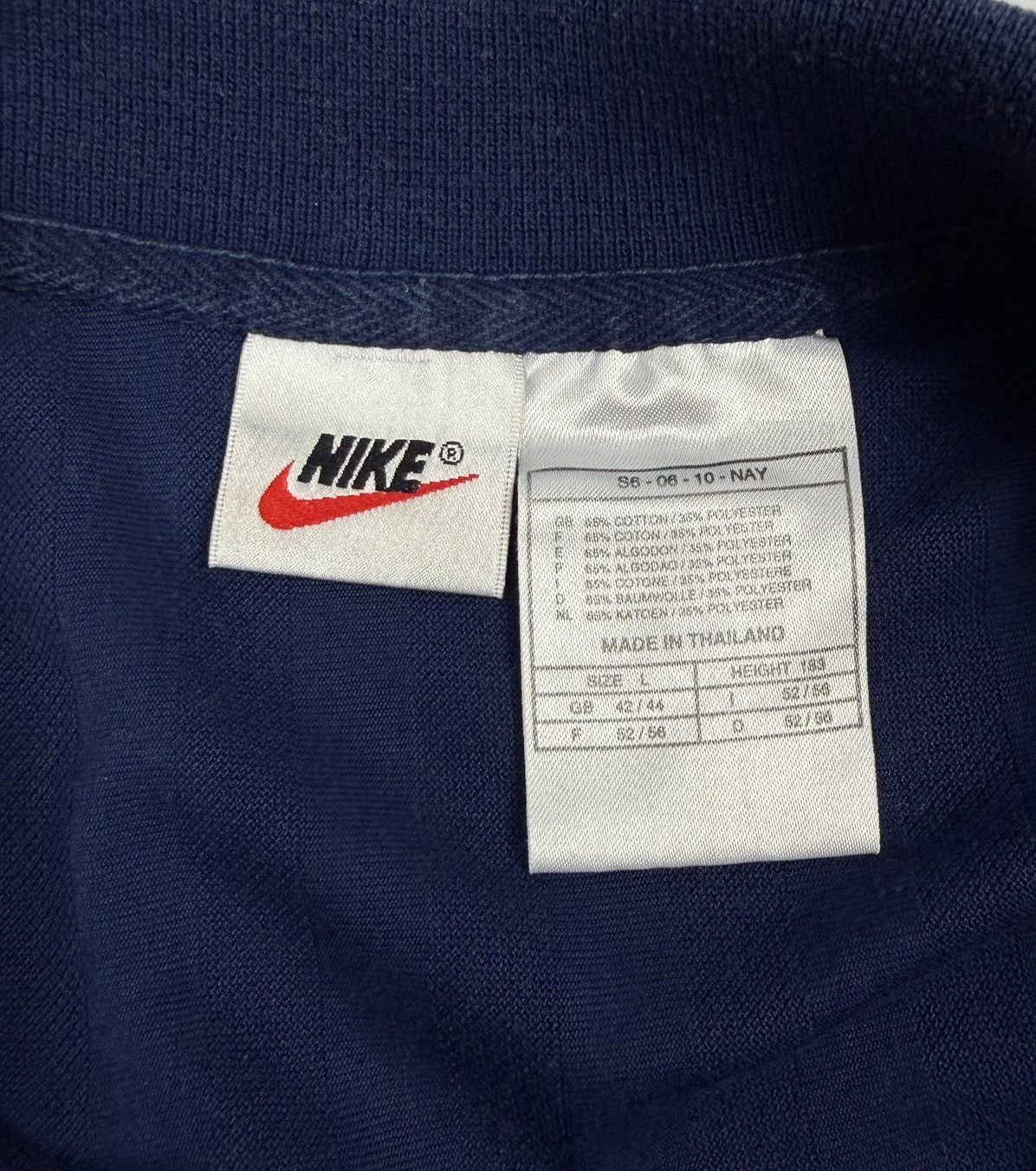 Nike 90s Nike Court Vintage Striped Polo Shirt Tee Tennis Blue Size US L / EU 52-54 / 3 - 10 Thumbnail