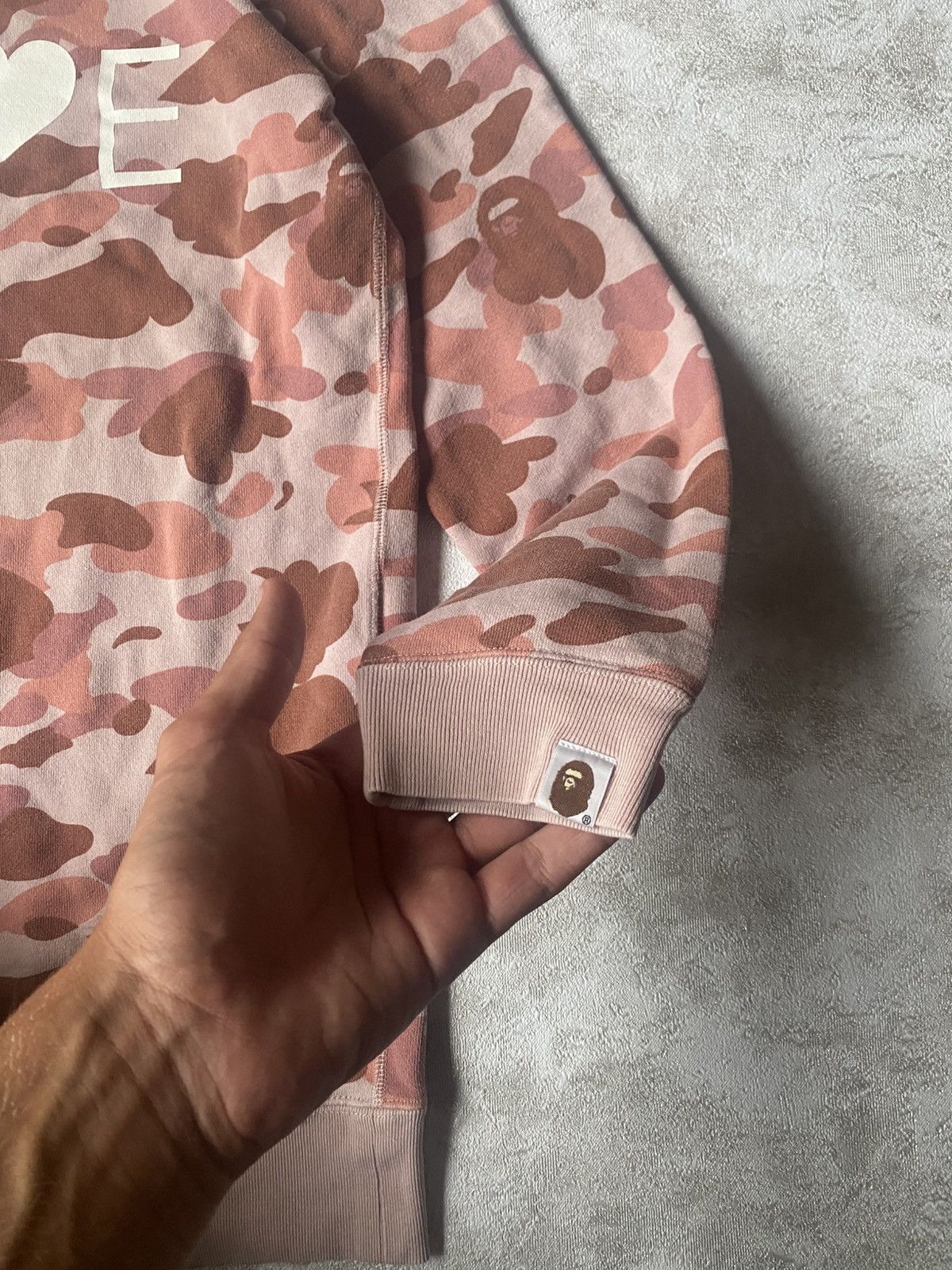 Bape Rare Crazy Pink Monogram Sweatshirt Bape Size XS / US 0-2 / IT 36-38 - 5 Thumbnail