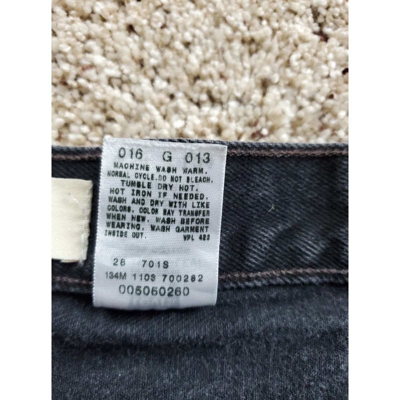 Levi's VINTAGE Levi's 505 Jeans 38x34 Mens Black Regular Fit Straight Leg Cotton Denim Size US 38 / EU 54 - 5 Thumbnail
