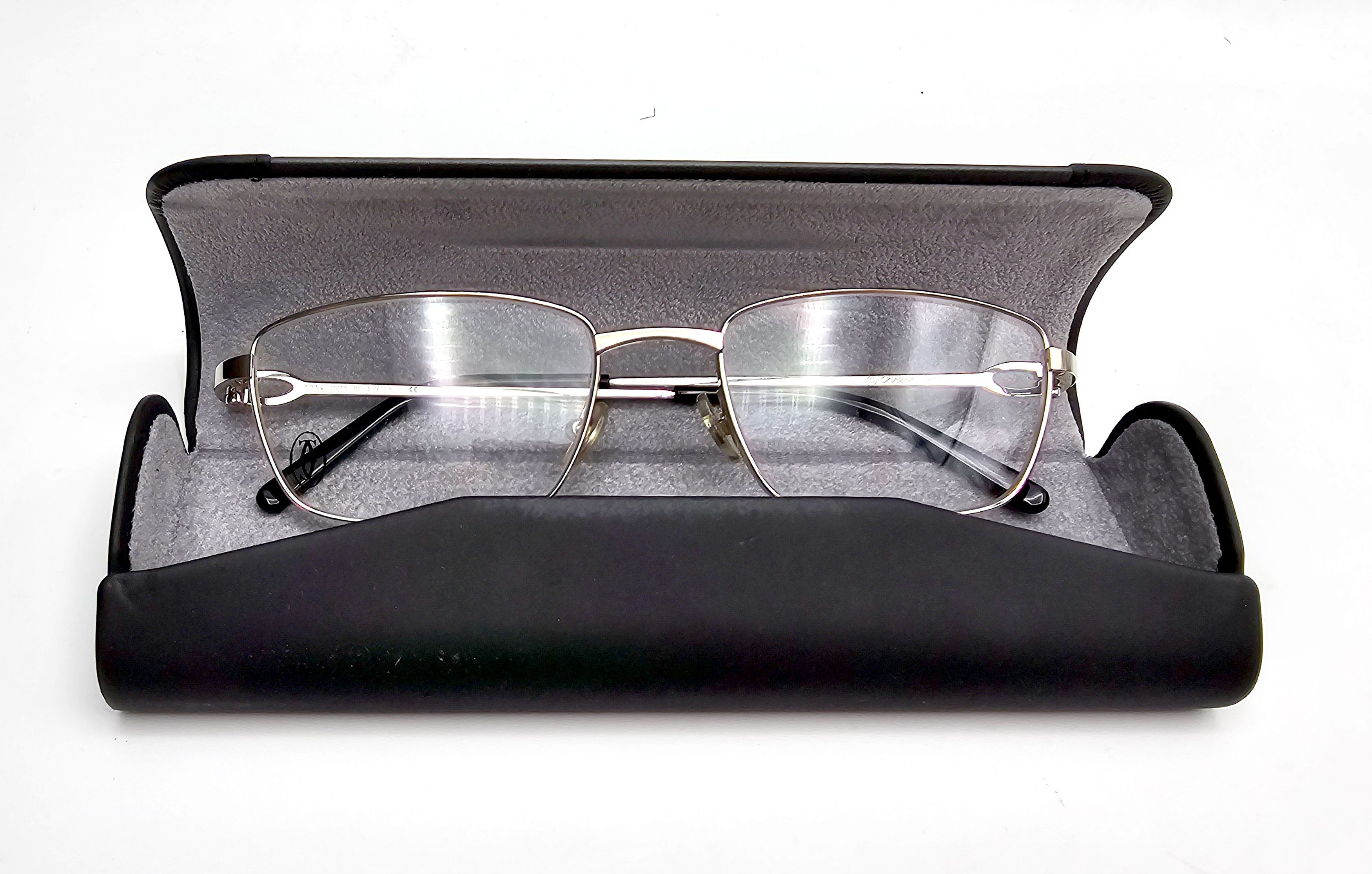 Cartier NEW! Cartier C-Decor Full Rim Silver Glasses Size ONE SIZE - 3 Thumbnail