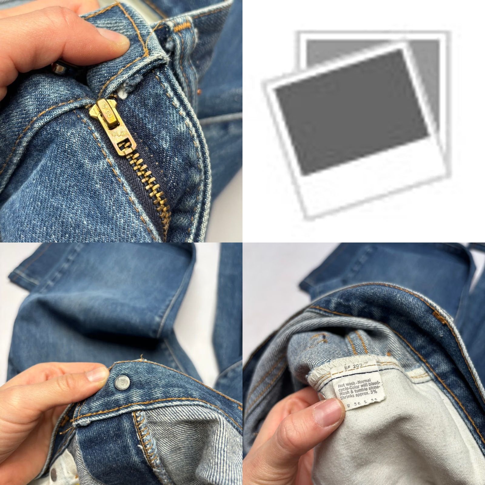 Levi's VINTAGE Levi's 517 0217 Jeans Men's 36x28 Talon Flare Bootcut 70s Blue Size US 36 / EU 52 - 8 Thumbnail