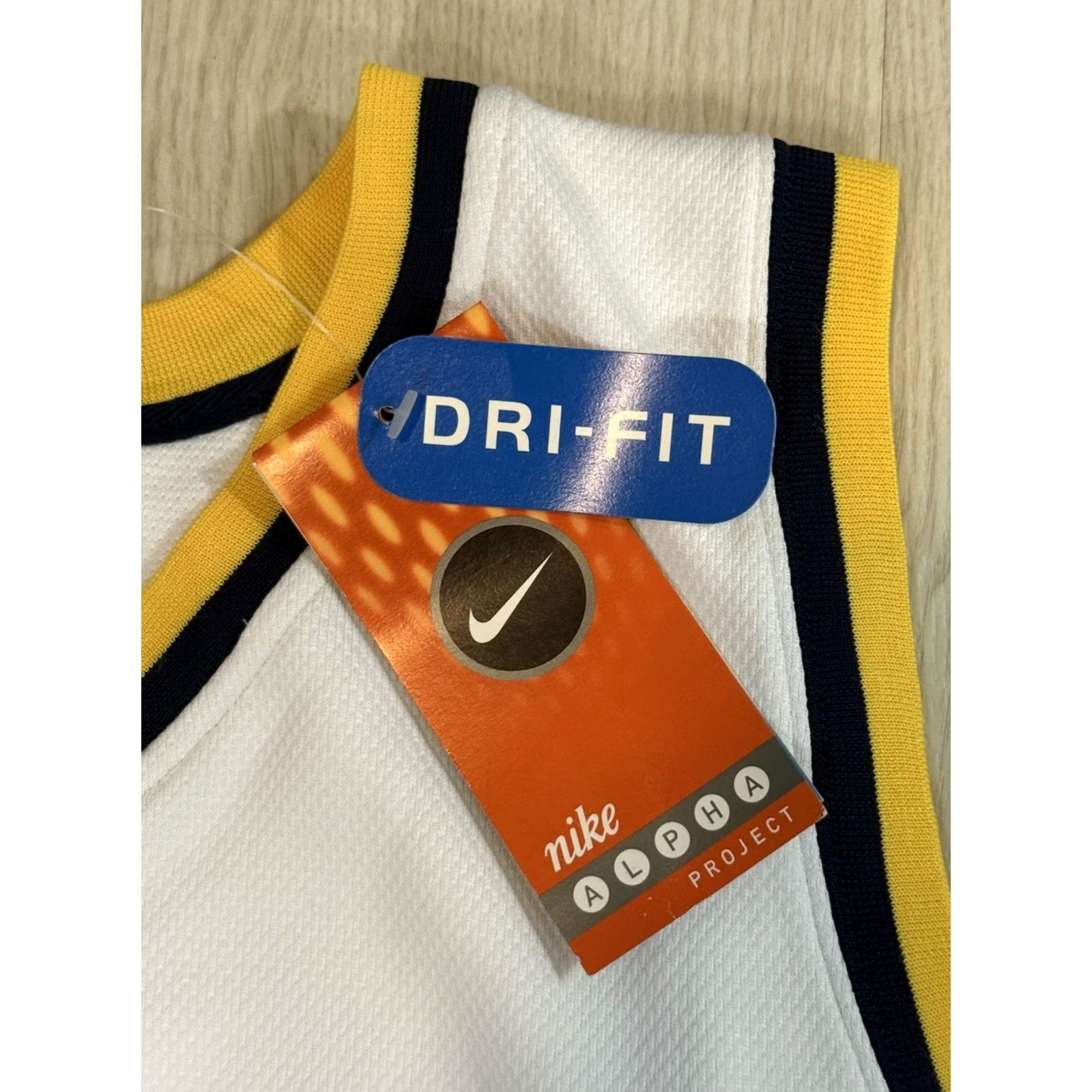 Nike VINTAGE Nike Team Alpha Project Trikot Basketball Jersey Dri-Fit XXL White 90s Nike Dri-FIT Men Tank Jersey 2XL Basketball Mens Size US XXL / EU 58 / 5 - 7 Thumbnail