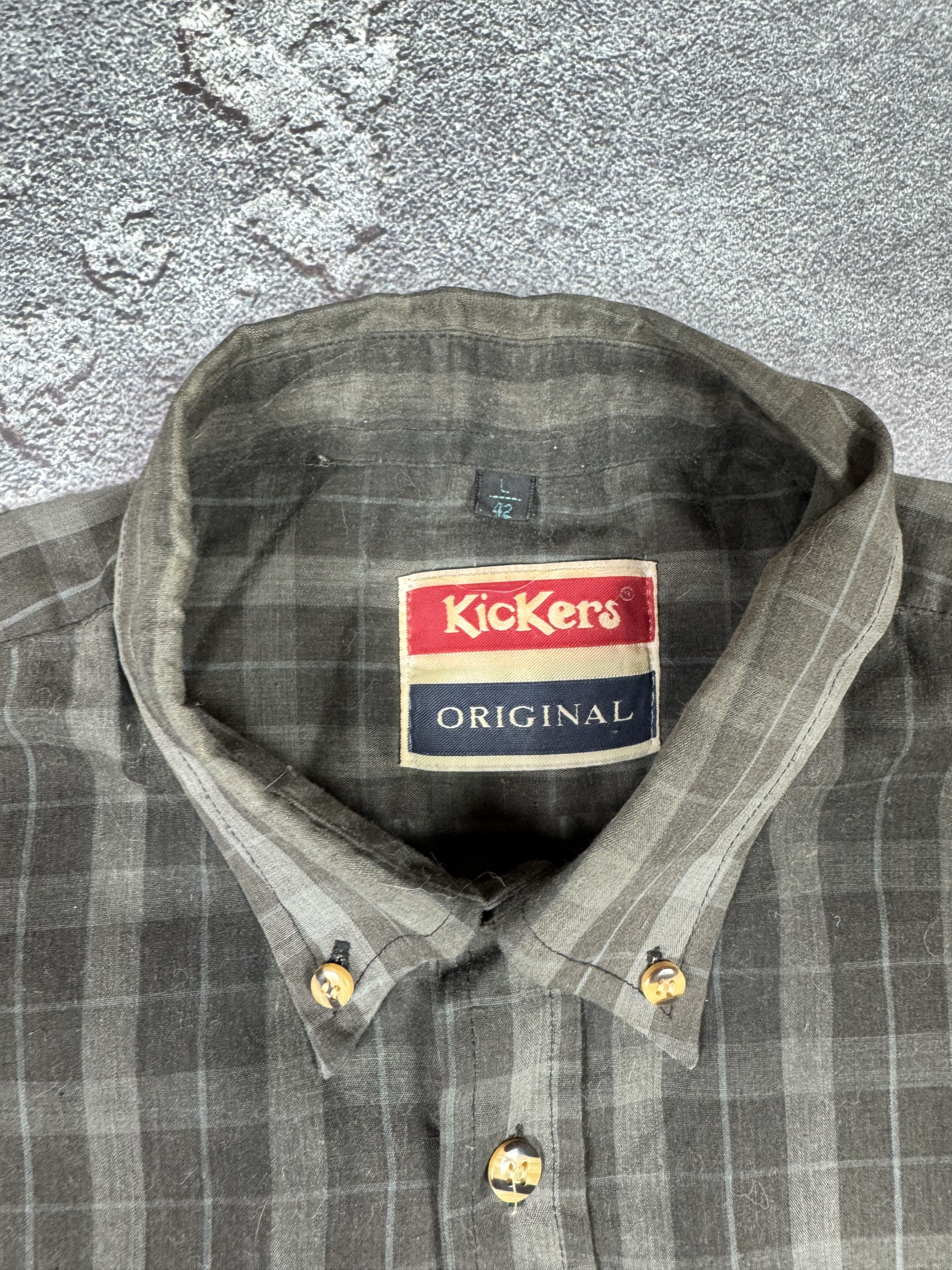 If Six Was Nine Kickers VTG Plaid 90s Shirt Button Size L Y2K Retro Size US XL / EU 56 / 4 - 5 Thumbnail