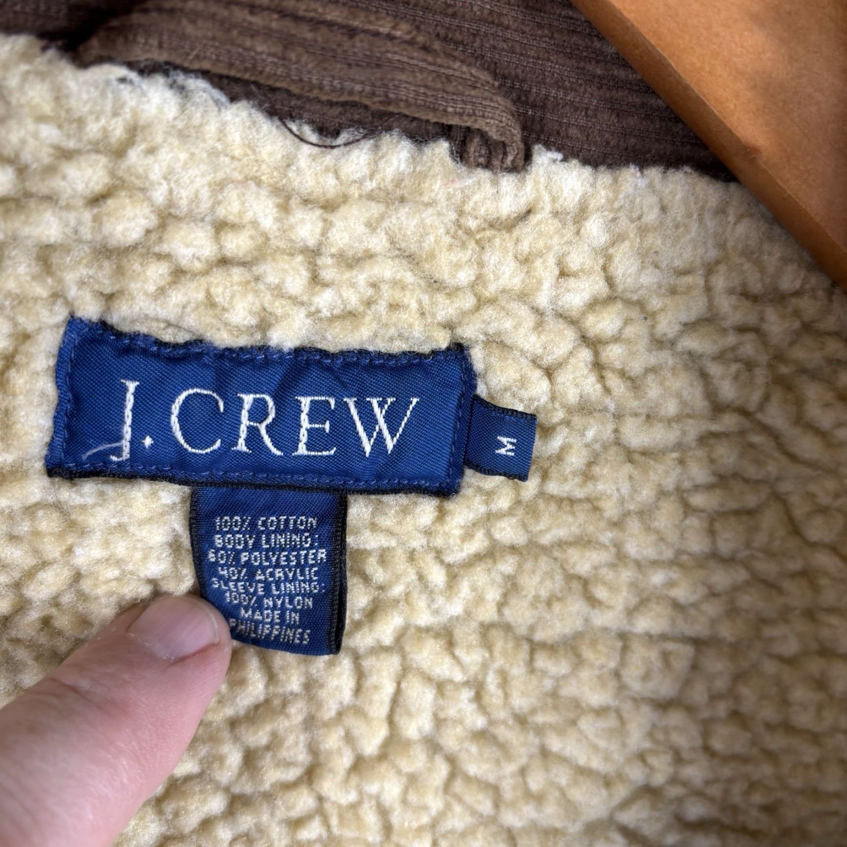 J.Crew Vtg J Crew Chore Jacket Mens Medium Brown Corduroy Sherpa Lined Barn Full Zip Size US M / EU 48-50 / 2 - 5 Thumbnail