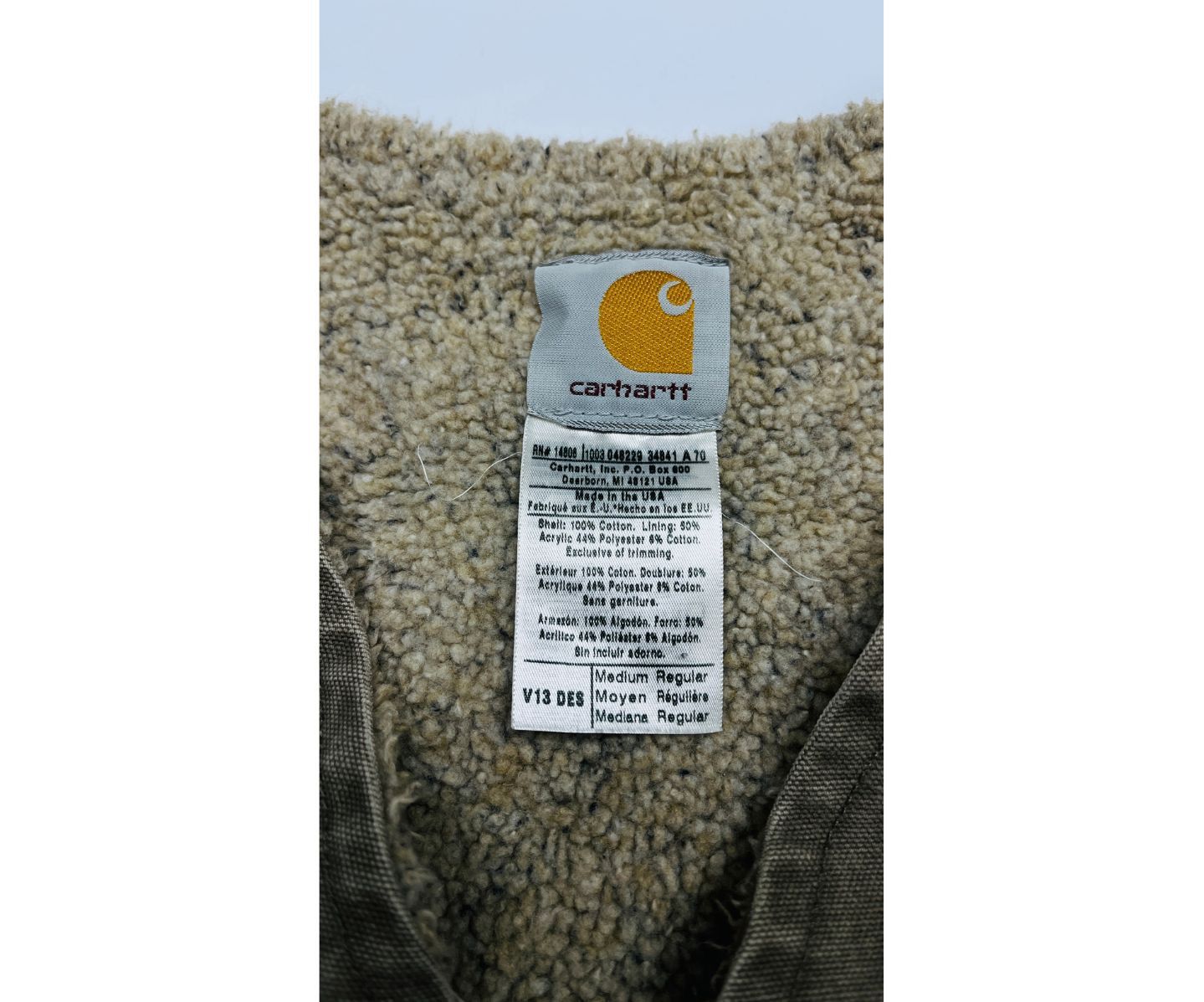 Carhartt Carhartt Men's Vintage V13 DES V-Neck Full Zip Cotton Vest Size US M / EU 48-50 / 2 - 4 Thumbnail