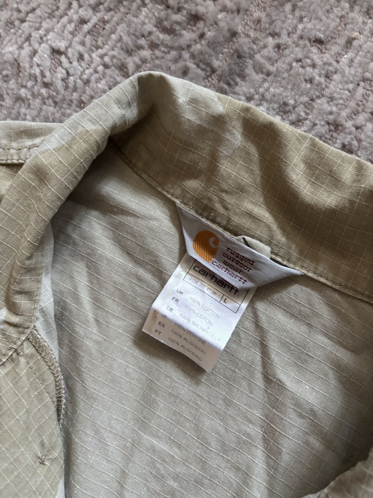 Carhartt Carhartt Vintage Camo Hand Painted Custom Desert Jacket Size US L / EU 52-54 / 3 - 5 Thumbnail
