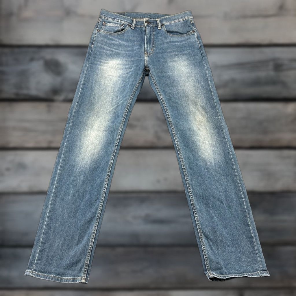 Levi's Levi's 505 Jeans Mens 32x34 Blue Regular Fit Straight Size US 32 / EU 48 - 1 Thumbnail