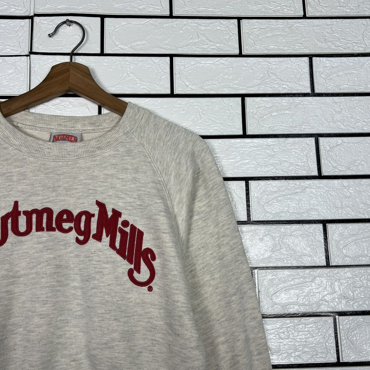 Nutmeg NUTMEG MILLS Embroidery Big Logo Crop Sweatshirt #4081-C185 Size ONE SIZE - 5 Thumbnail