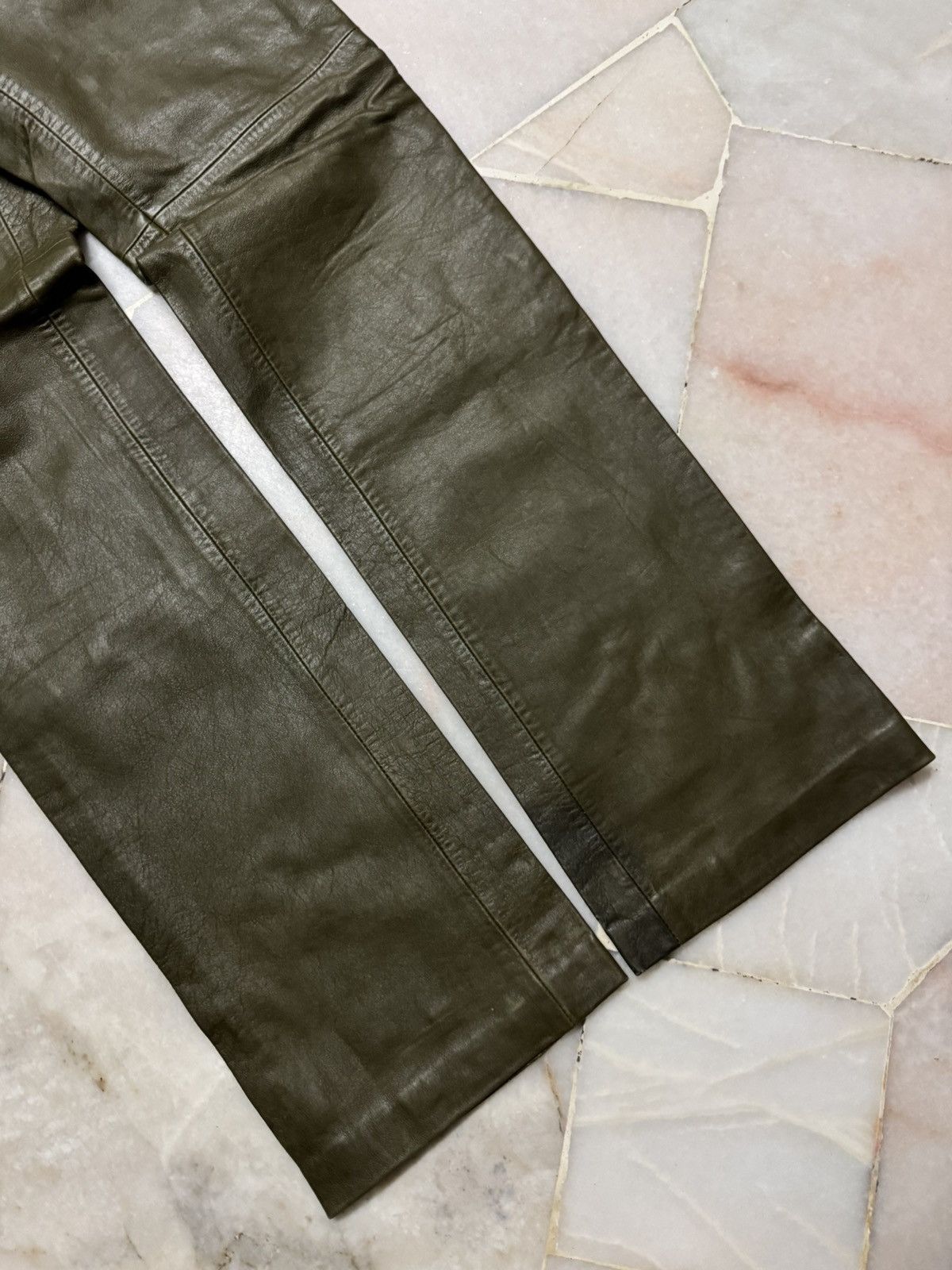Gap 💥VINTAGE 2000s GAP BOOTCUT LEATHER KANYE WEST Size US 26 / EU 42 - 6 Thumbnail