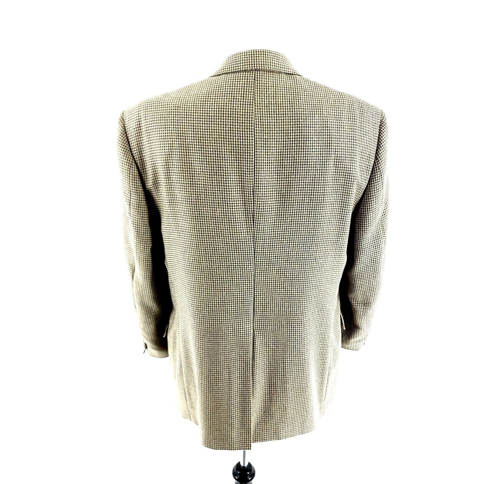 Hart Schaffner Marx Hart Schaffner Marx Wool 2 Button Sport Coat 42R Gray Tan Gr Size 42R - 5 Thumbnail