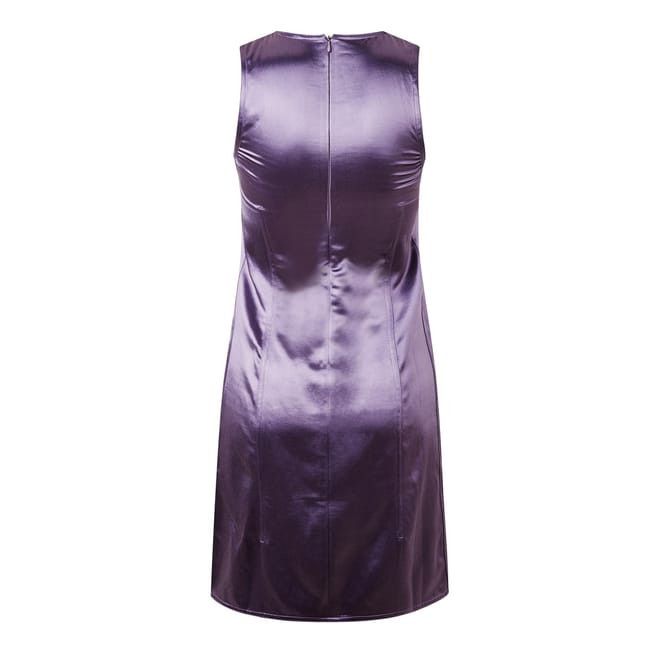 Bottega Veneta Bottega Veneta Scoop Neck Mini Dress in Purple Size S / US 4 / IT 40 - 2 Thumbnail