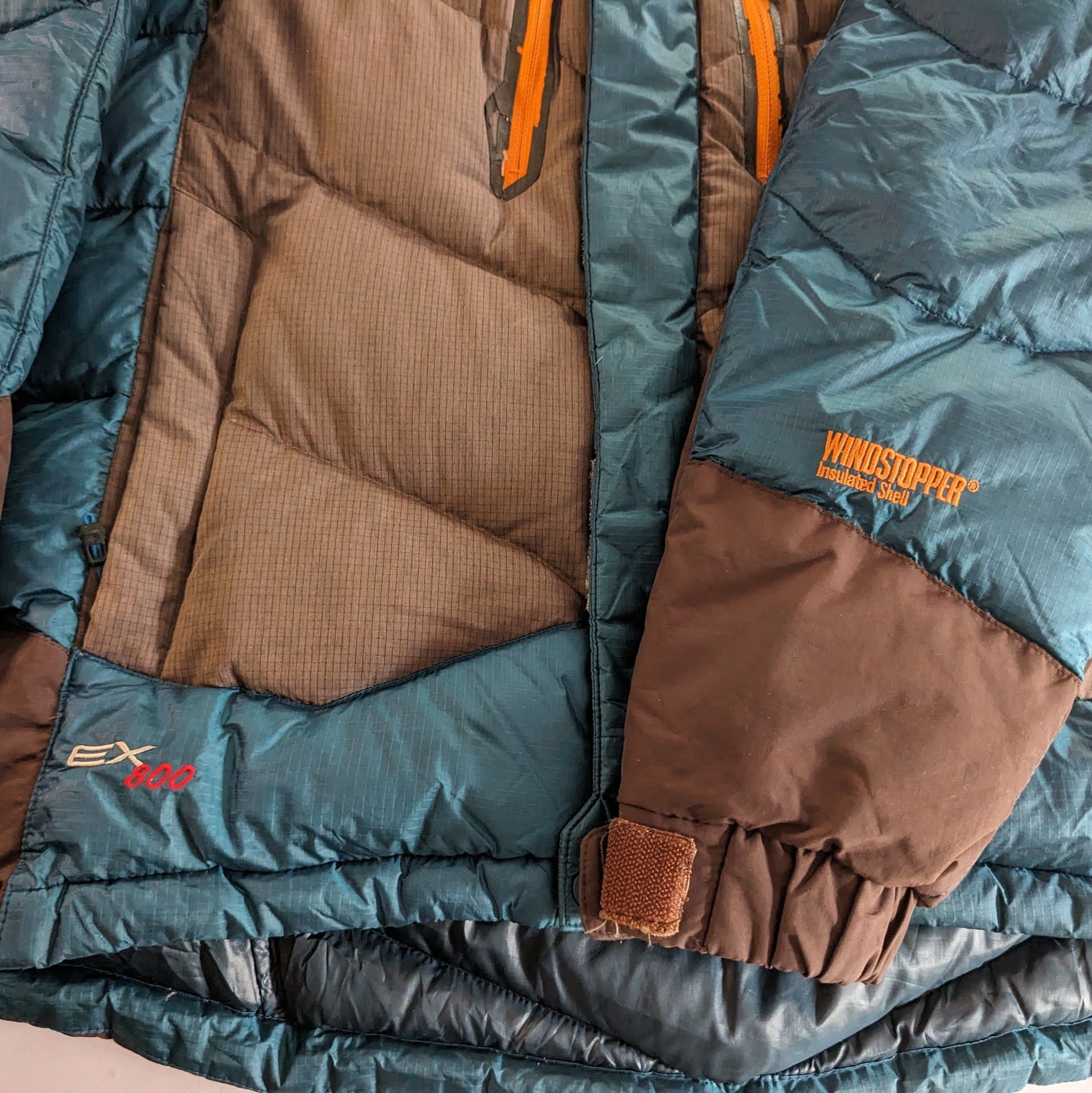 Montbell Mont bell down EX 800 windstopper puffer jacket Size US L / EU 52-54 / 3 - 5 Thumbnail
