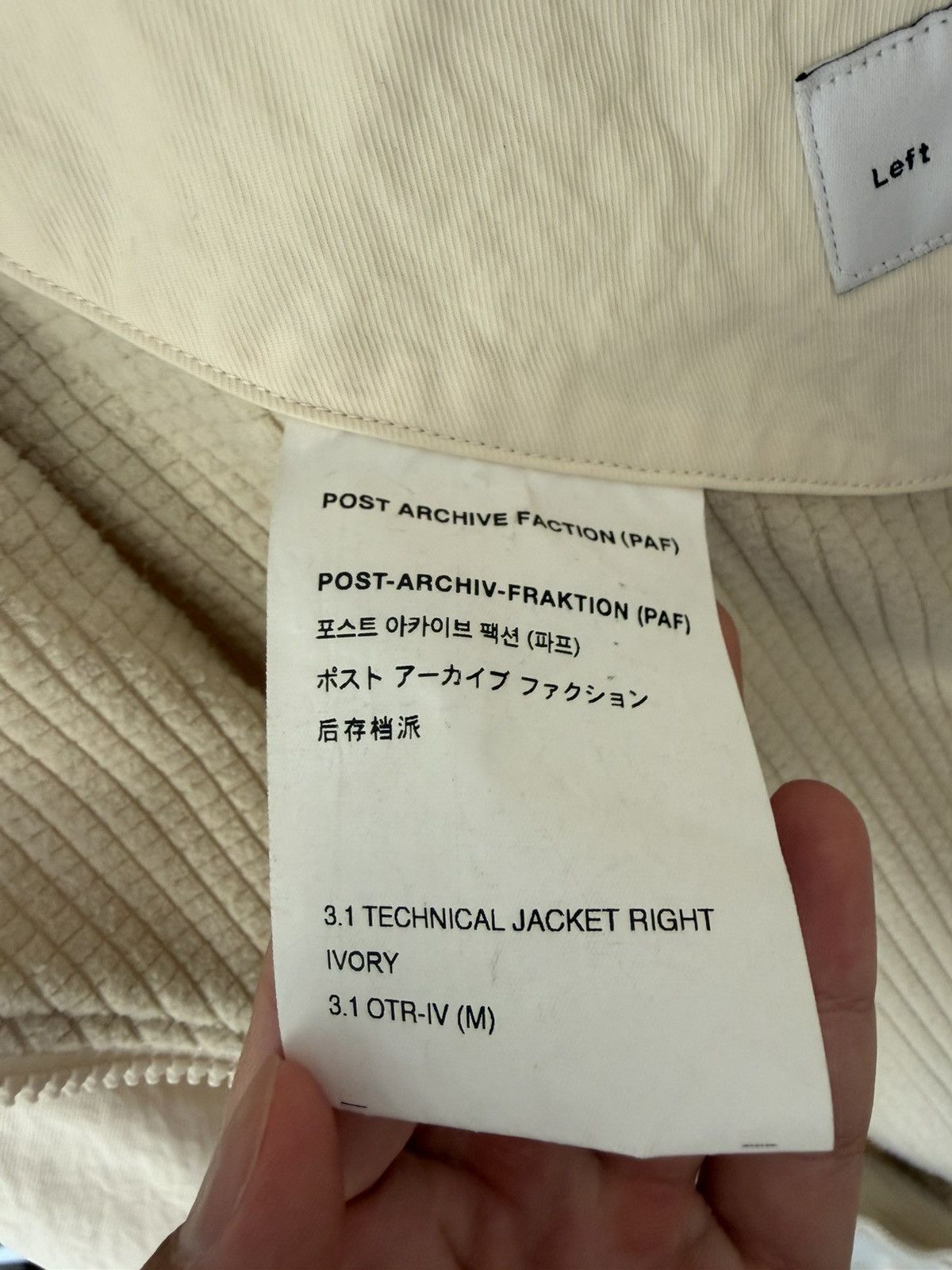 POST ARCHIVE FACTION (PAF) PAF 3.1 Right Technical Jacket Size US M / EU 48-50 / 2 - 7 Thumbnail