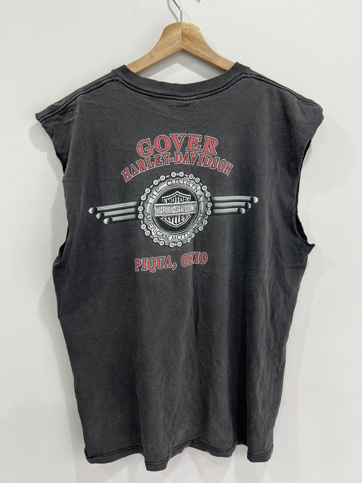 Harley Davidson Vintage Harley Davidson Eagle Sleeveless Shirt Size US XL / EU 56 / 4 - 2 Thumbnail