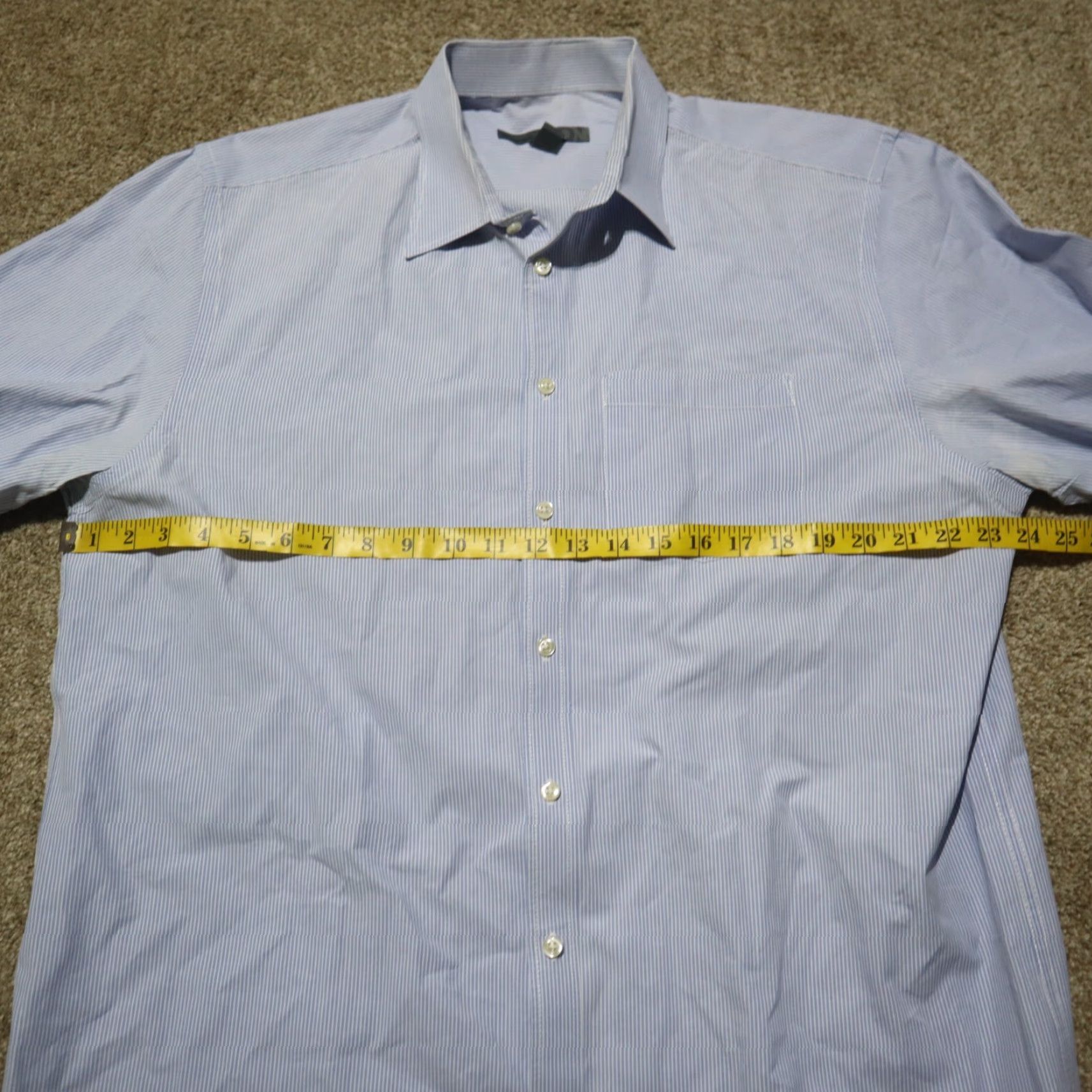 Old Navy Old Navy Shirt Mens XL Blue Striped Button-Up Long Sleeve Classic Collared Cotton Size US XL / EU 56 / 4 - 4 Thumbnail