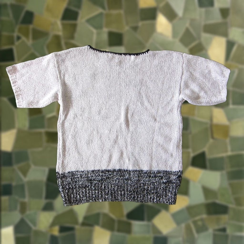 Nautica VINTAGE H D I Hand Knit Silk White Sail Boat Nautical Short Sleeve Sweater S Womens Classics Size S / US 4 / IT 40 - 1 Thumbnail