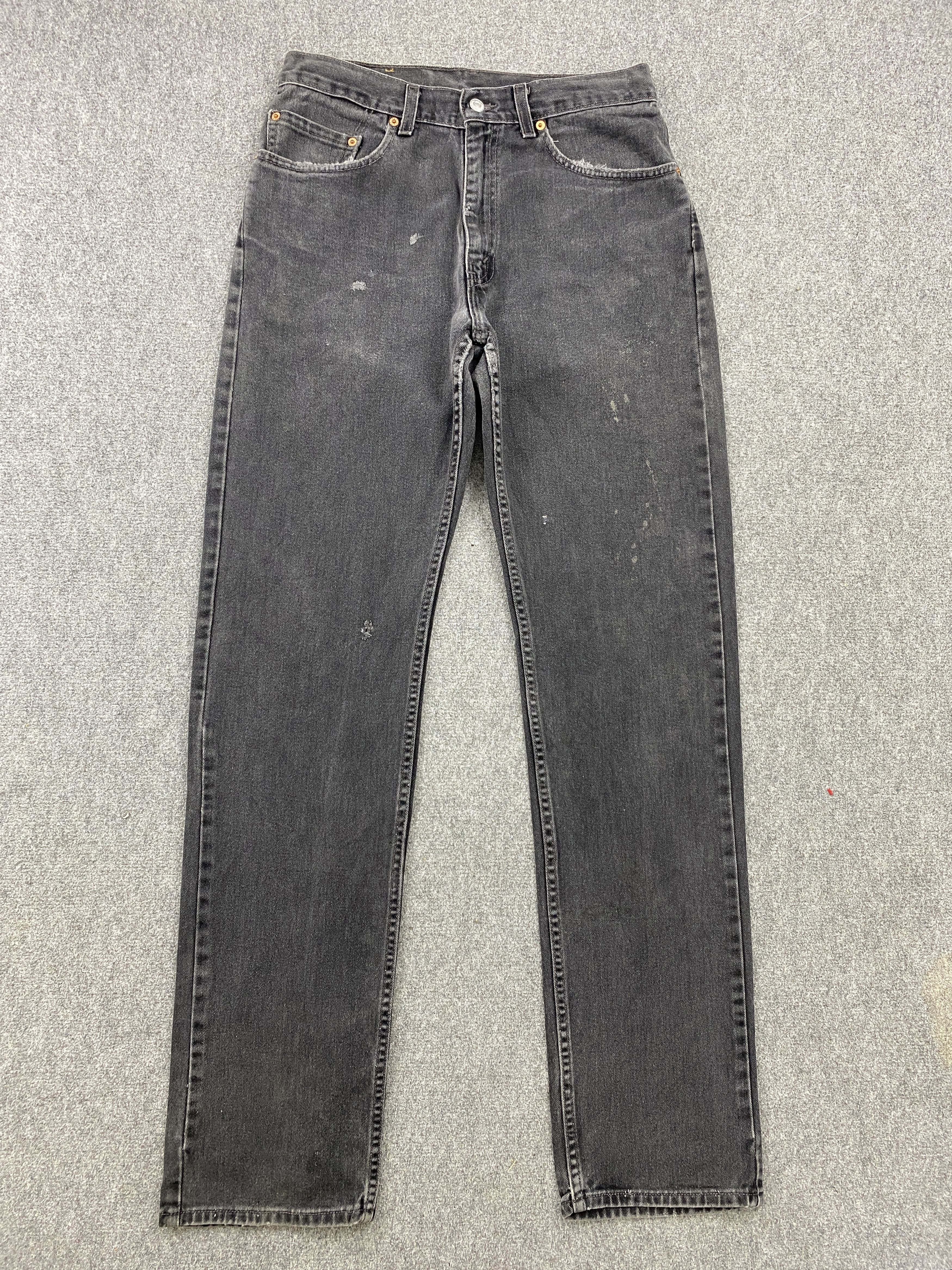 Levi's × Vintage Vintage 90s Levis 505 Faded Black Jeans DP2315 Size US 31 - 1 Thumbnail