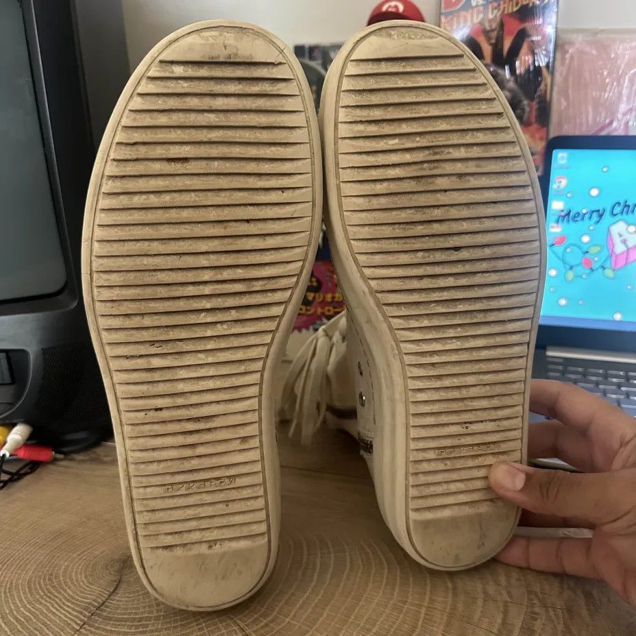 Rick Owens Drkshdw Rick Owens DRKSHDW Canvas Hightop Ramones Size US 10 / EU 43 - 7 Thumbnail