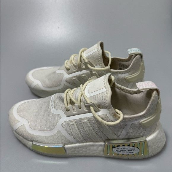 Adidas Adidas NMD R1 Crystal White Iridescent Blue GV7351 Mens 6.5 Size US 6.5 / EU 39-40 - 3 Thumbnail