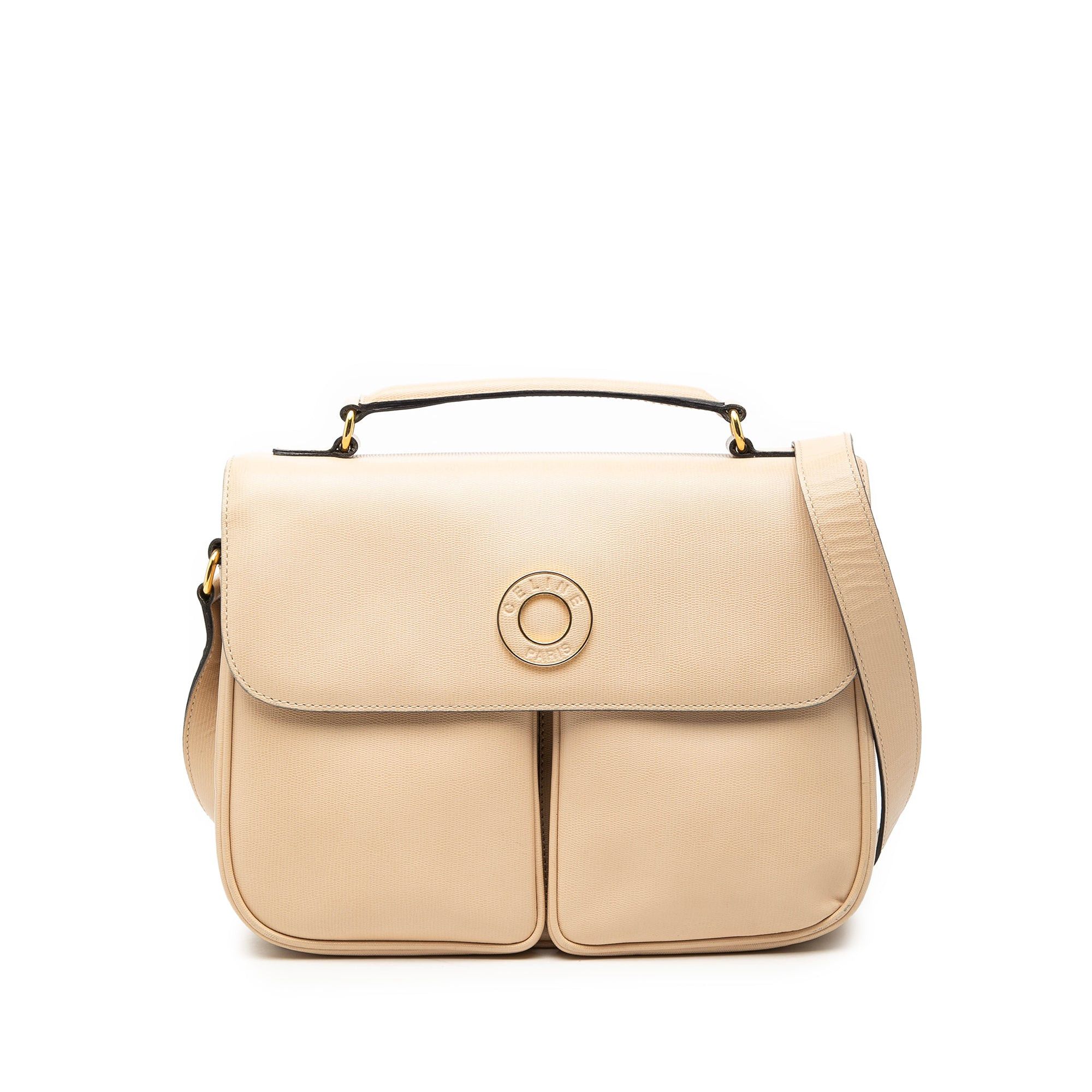 Celine Embossed Leather Satchel Size ONE SIZE - 1 Thumbnail