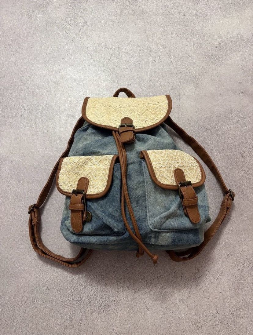 Vintage Diesel Style vintage avant garde distressed backpack Size ONE SIZE - 1 Thumbnail