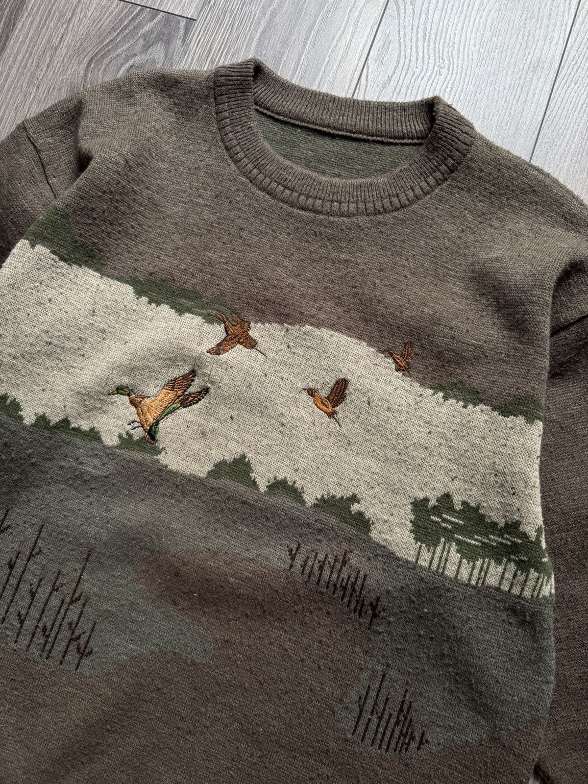 Vintage Vintage Hunting Duck Wool Boxy Sweater M Sopranos Size US M / EU 48-50 / 2 - 3 Thumbnail