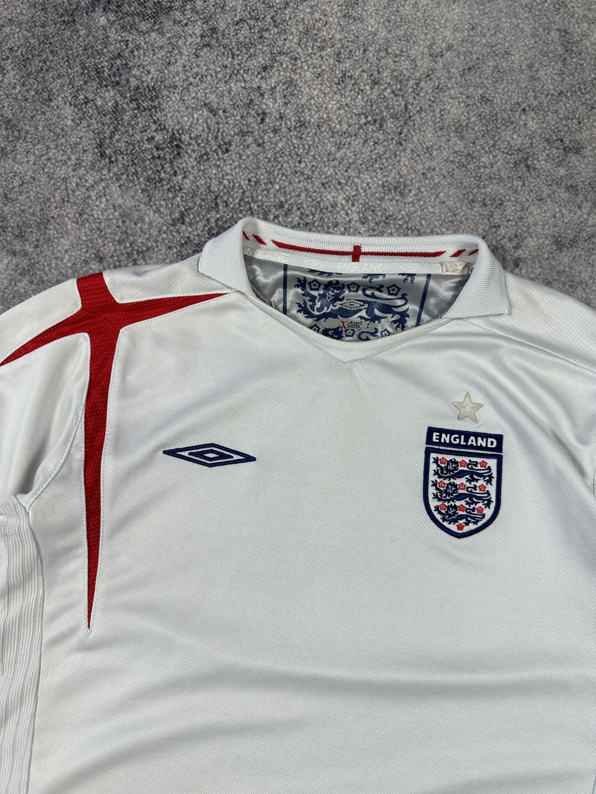 Umbro Vintage Umbro England Soccer Jersey Blokecore Rare Style VTg Size US XS / EU 42 / 0 - 2 Thumbnail