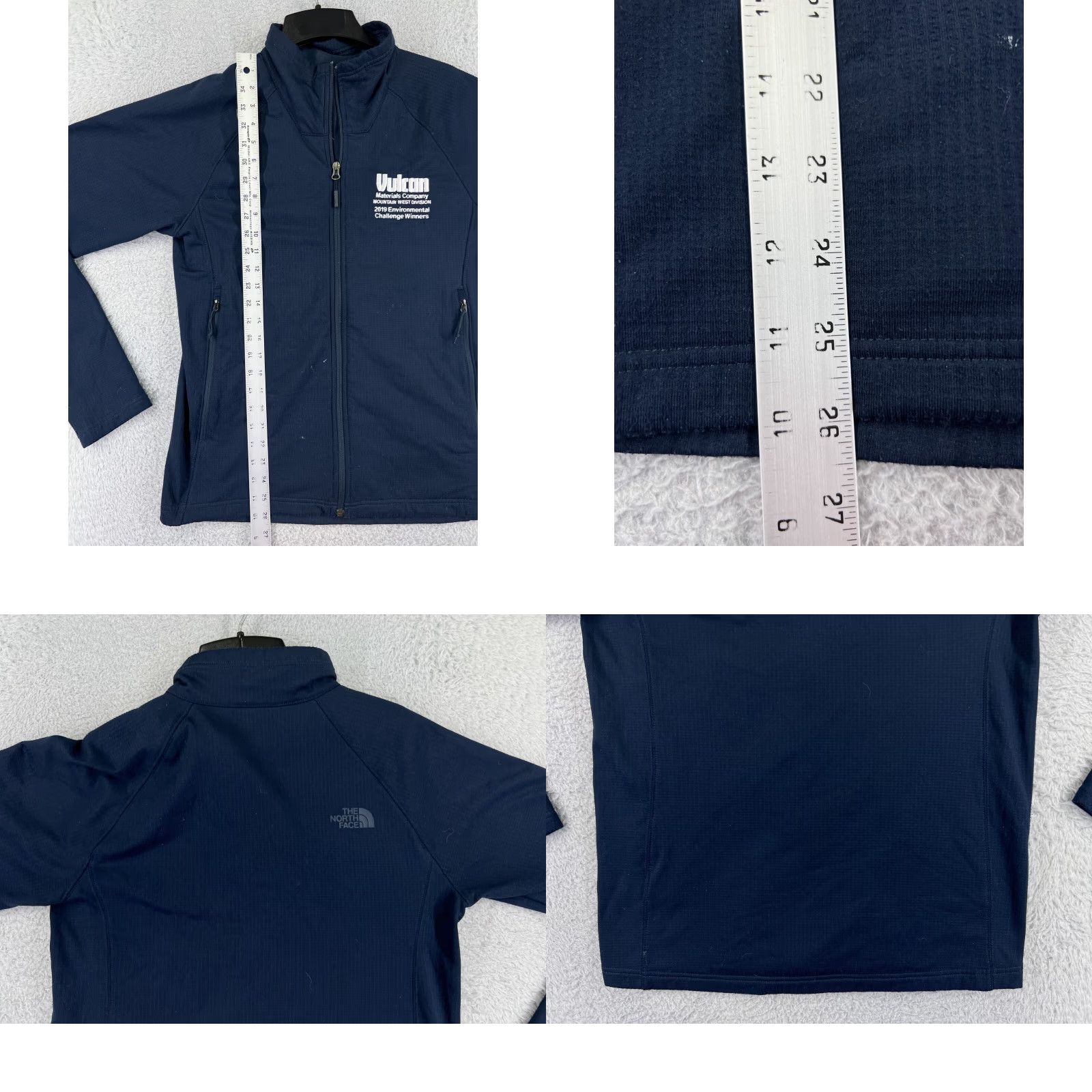 The North Face The North Face Mens Full Zip Sweater Blue 100% Polyester Knit Mock Neck Regular Size M 2?4 Zip Embroidered Logo Size US M / EU 48-50 / 2 - 9 Thumbnail