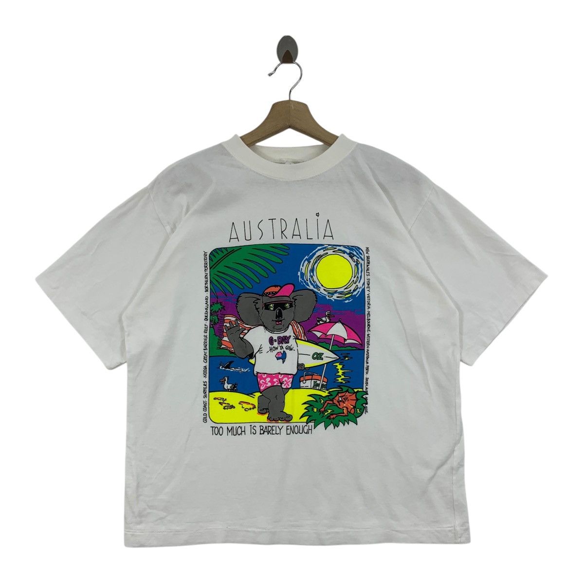 Vintage Vintage KEN DONE Australian down under art tee Size US L / EU 52-54 / 3 - 1 Thumbnail