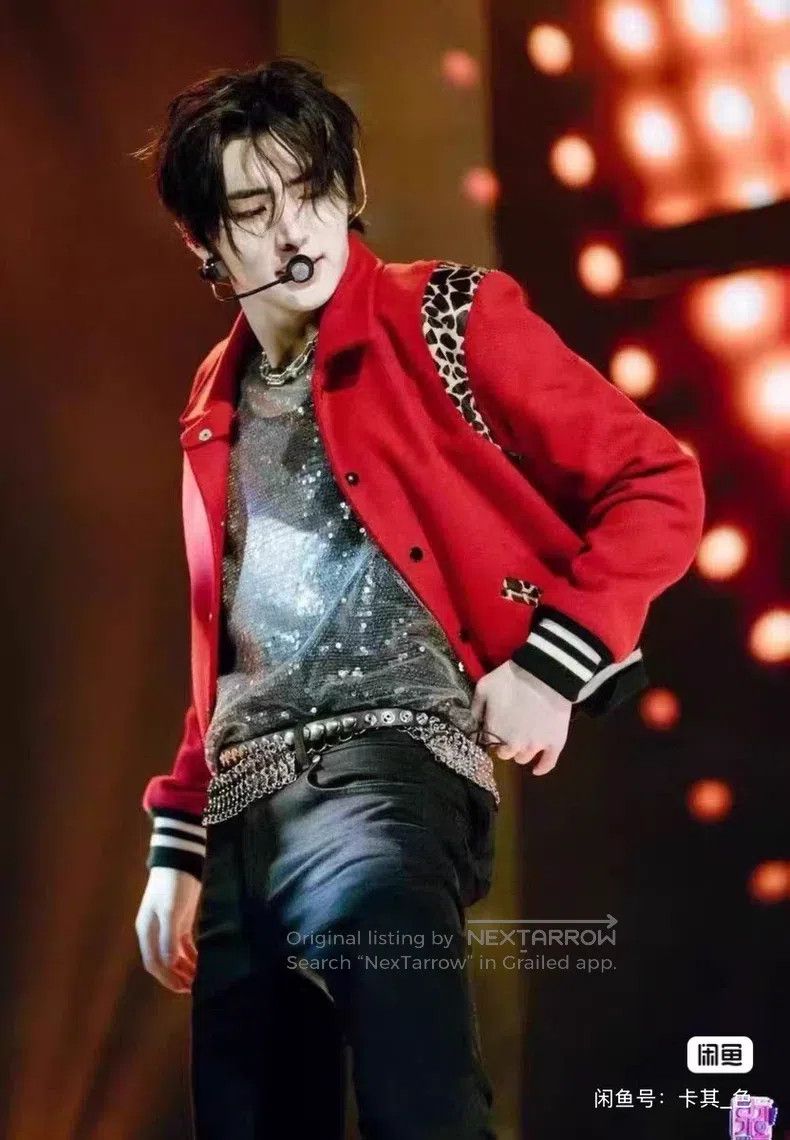 Saint Laurent Paris Saint Laurent Paris Original Red Panther Print Baseball Ja Size US L / EU 52-54 / 3 - 2 Thumbnail
