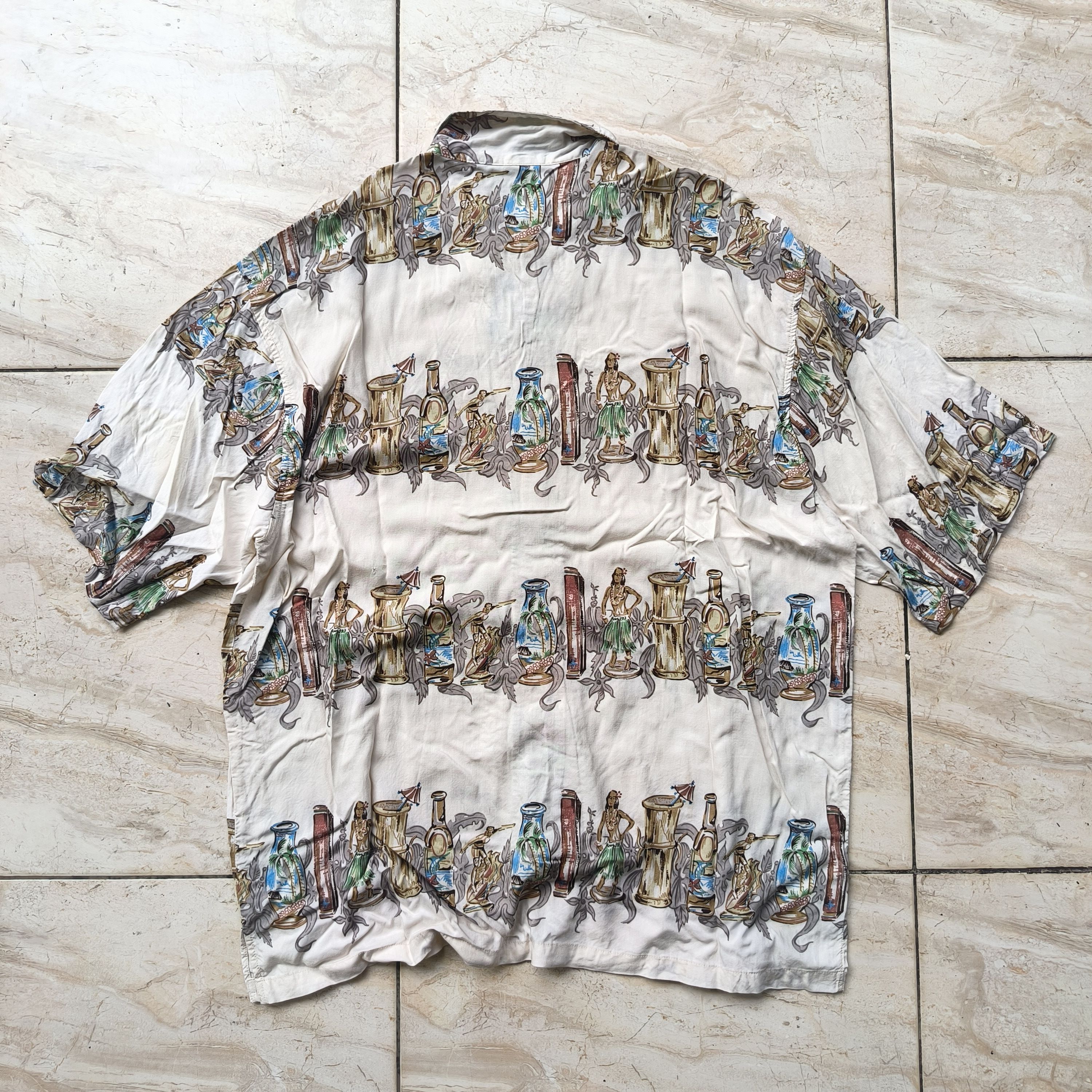Gotcha Vintage 90s Gotcha Sport Hawaiian Shirt Size US L / EU 52-54 / 3 - 6 Thumbnail