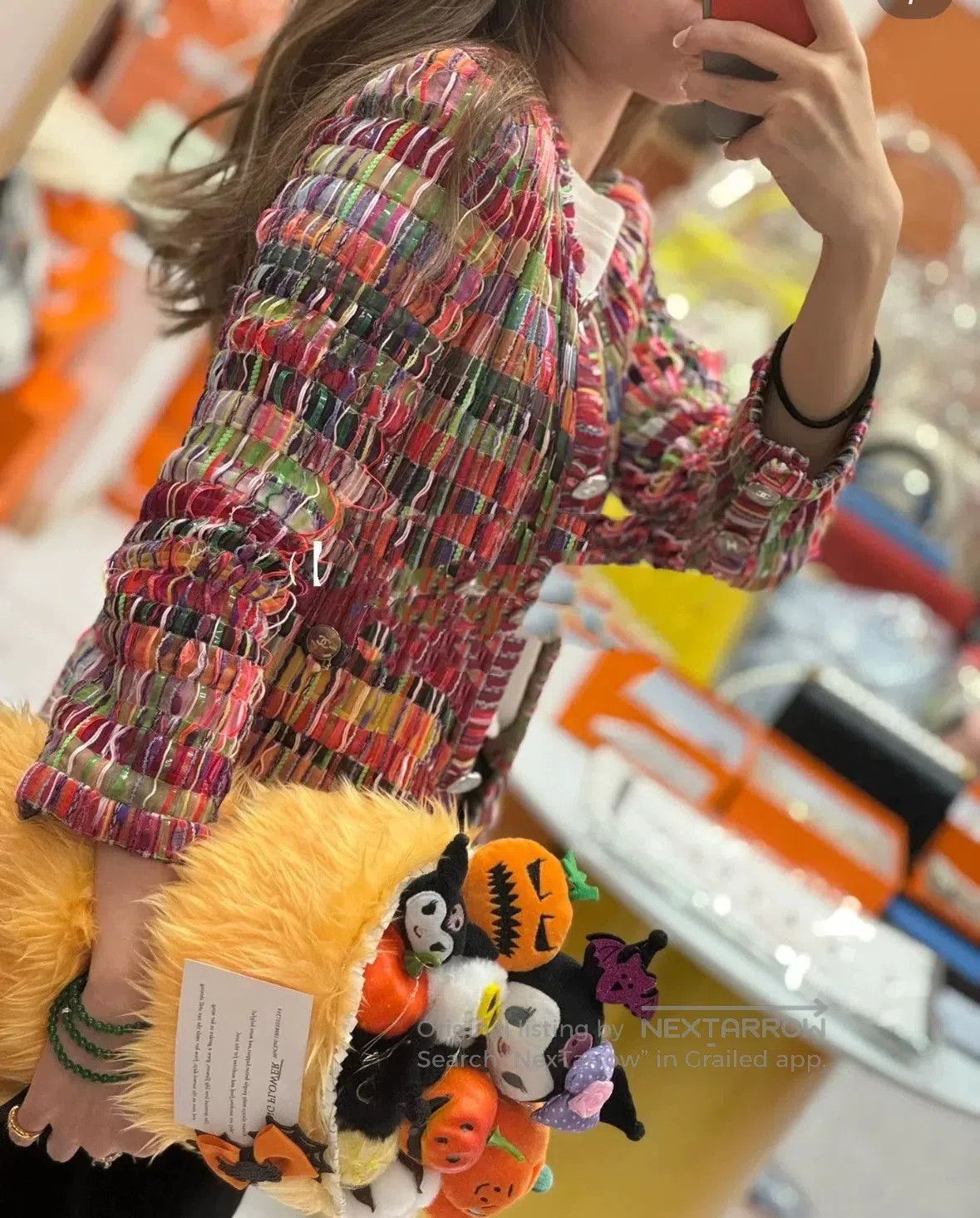 Chanel Chanel 16C Seoul Rainbow Woven Coat. Size XXS / US 00 / IT 34 - 5 Thumbnail