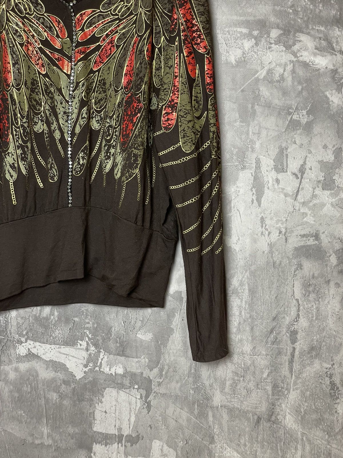 Vintage Japanese Style Fullprint Long Sleeve Y2k Rave JPG Size L / US 10 / IT 46 - 4 Thumbnail