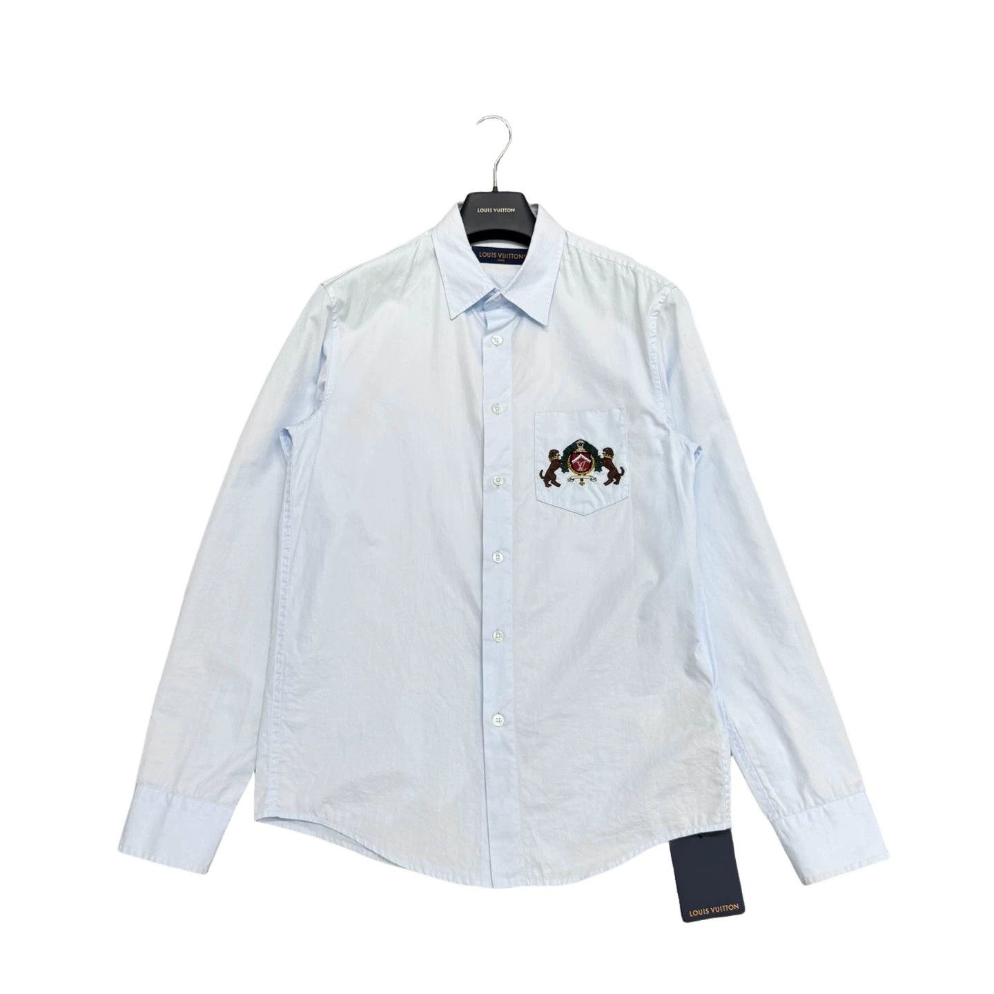 Louis Vuitton Louis Vuitton Embroidered Crest Shirt Size XS Size US XS / EU 42 / 0 - 1 Thumbnail