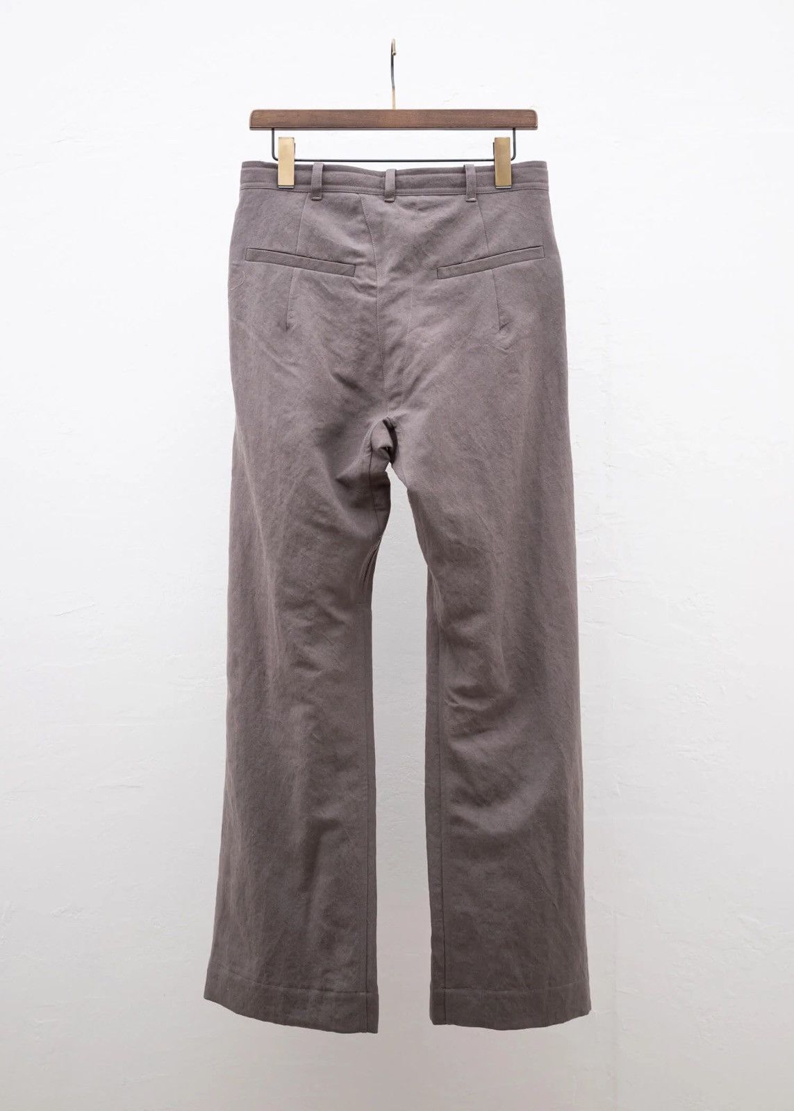 Jan Jan Van Essche Jan Jan Van Essche #76 Wide Pleated Dove Wool Linen Trousers Size US 30 / EU 46 - 2 Thumbnail