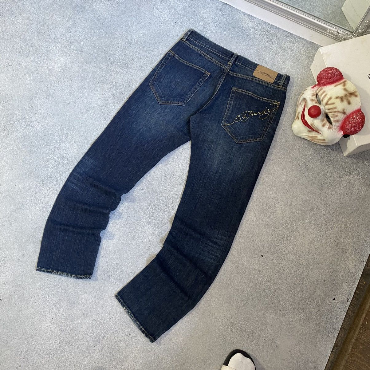 Ed Hardy Vintage Ed Hardy Denim Jeans Baggy Japanese Y2K Size US 34 / EU 50 - 2 Thumbnail