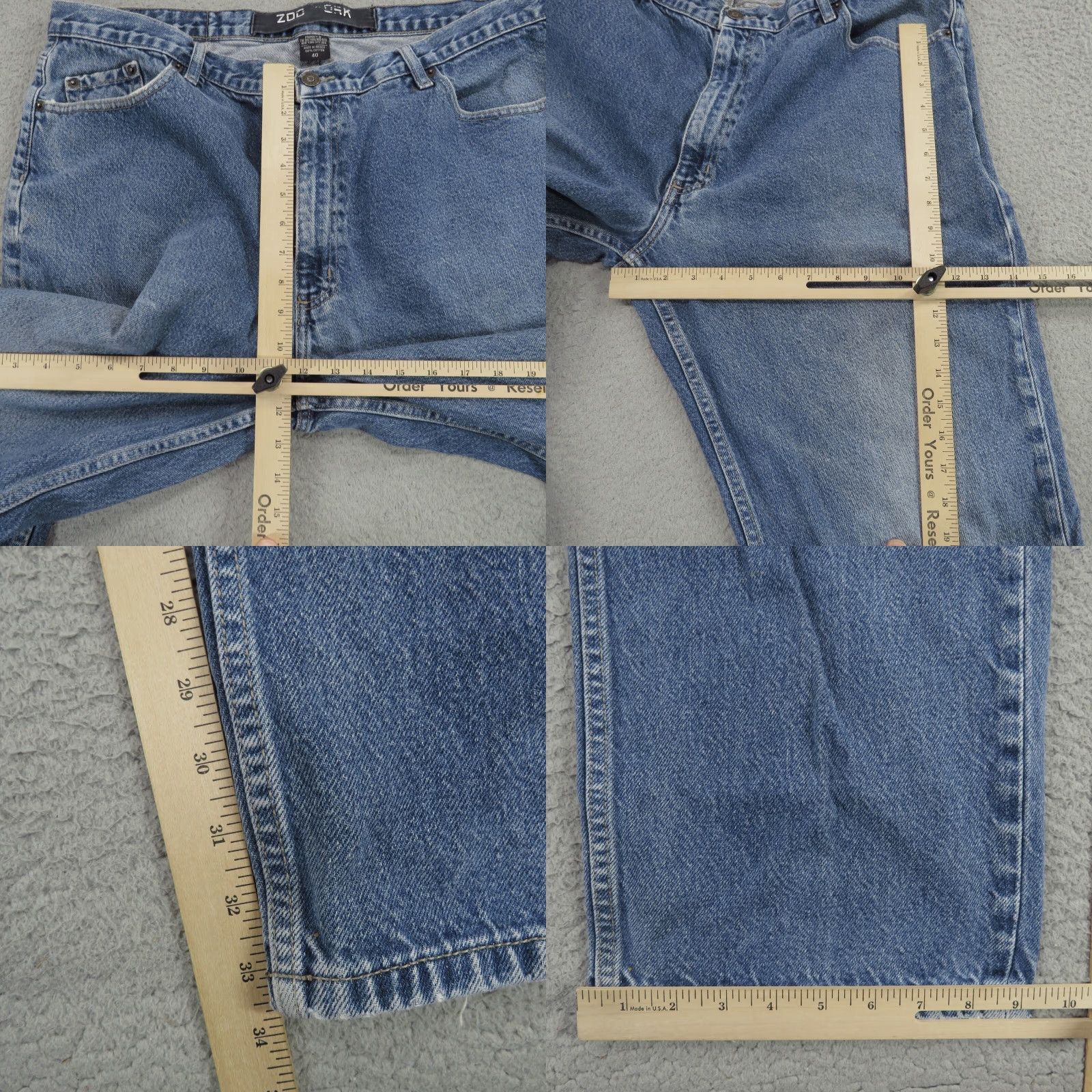 Zoo York VINTAGE Zoo York Jeans Men 40x34 Baggy Y2K Skater Grunge Wide Leg Opening Jamie Story Size US 40 / EU 56 - 9 Thumbnail