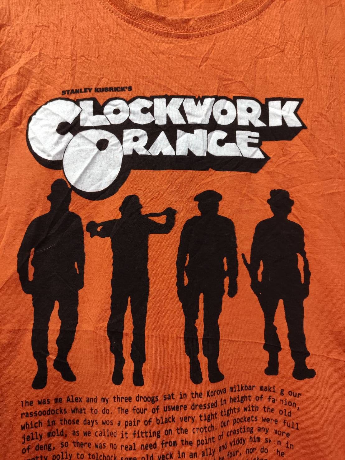 Vintage Vtg A Clockwork Orange Movie Promo T-Shirt Size US L / EU 52-54 / 3 - 3 Thumbnail