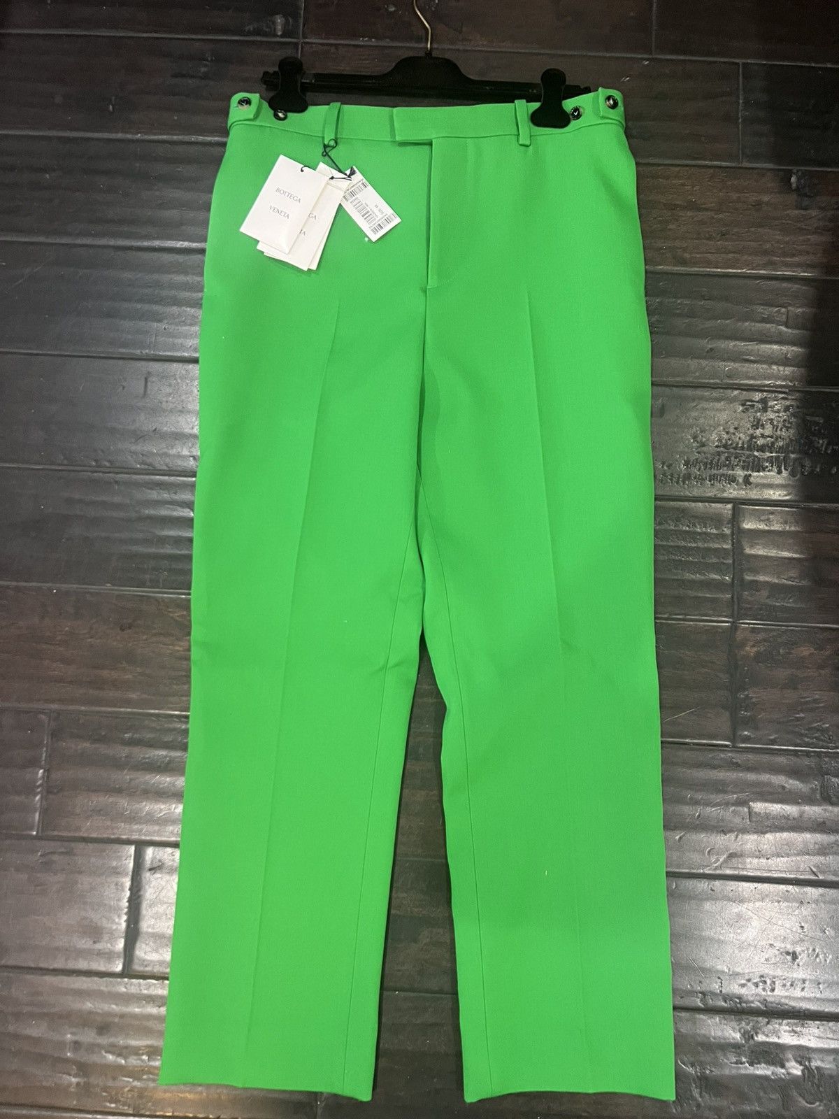 Bottega Veneta Bottega Veneta Green Wide Leg Trousers Size US 32 / EU 48 - 1 Thumbnail