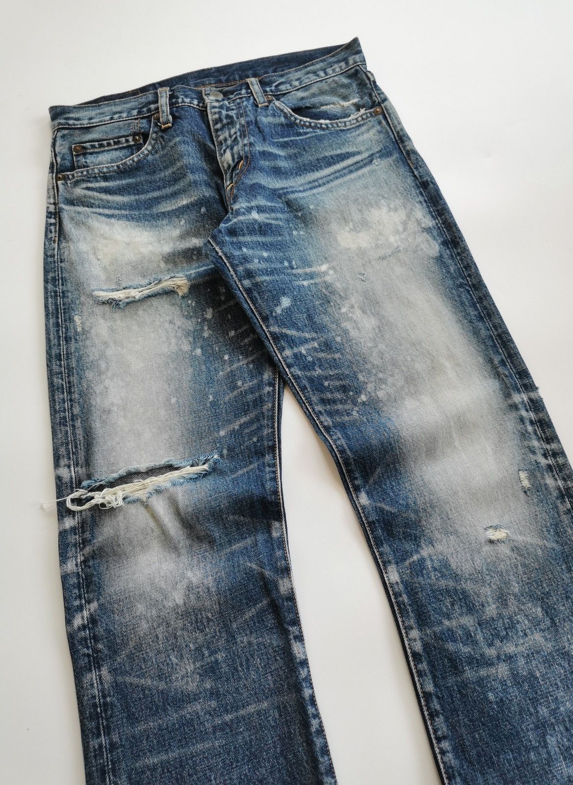 Sugar Cane RNATIVE Japan Faded Denim Jeans Size US 30 / EU 46 - 3 Thumbnail