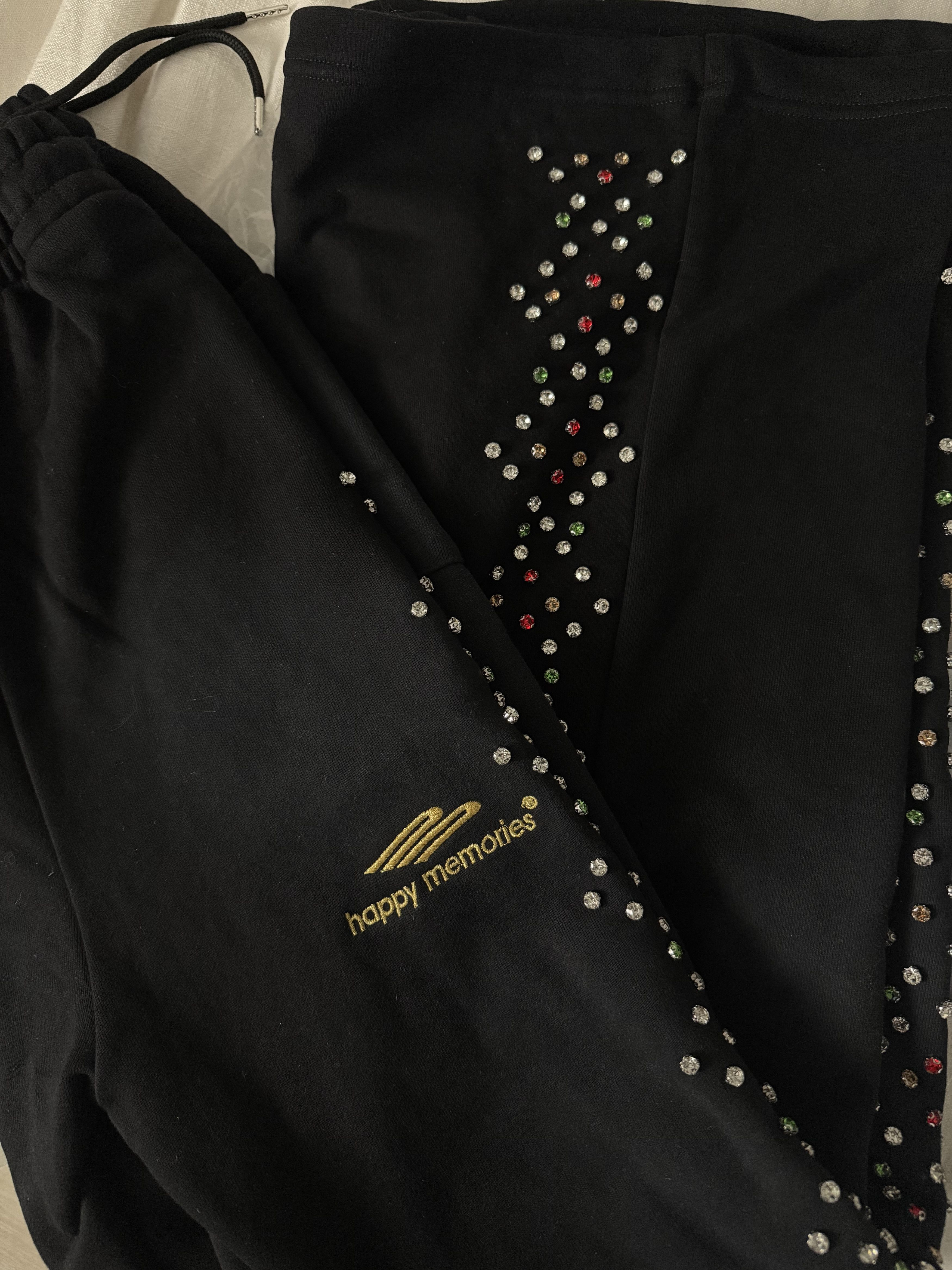 HMDD HMDD Black Crystal Sweats - Brand New Size US 32 / EU 48 - 2 Thumbnail