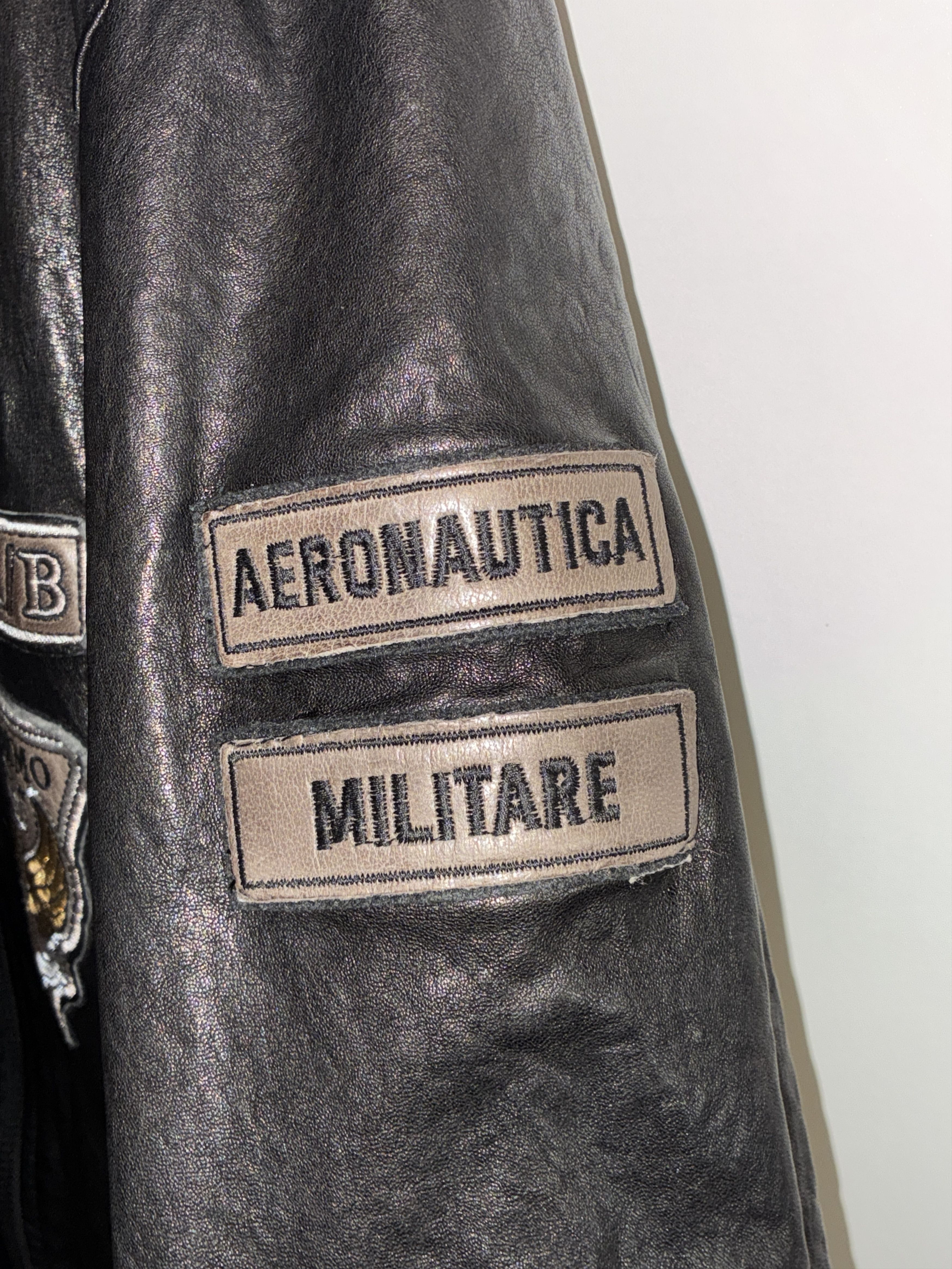 Aeronautica Militare Leather jacket 15 STORMO Aeronautica Militare 5256 Size US XL / EU 56 / 4 - 5 Thumbnail