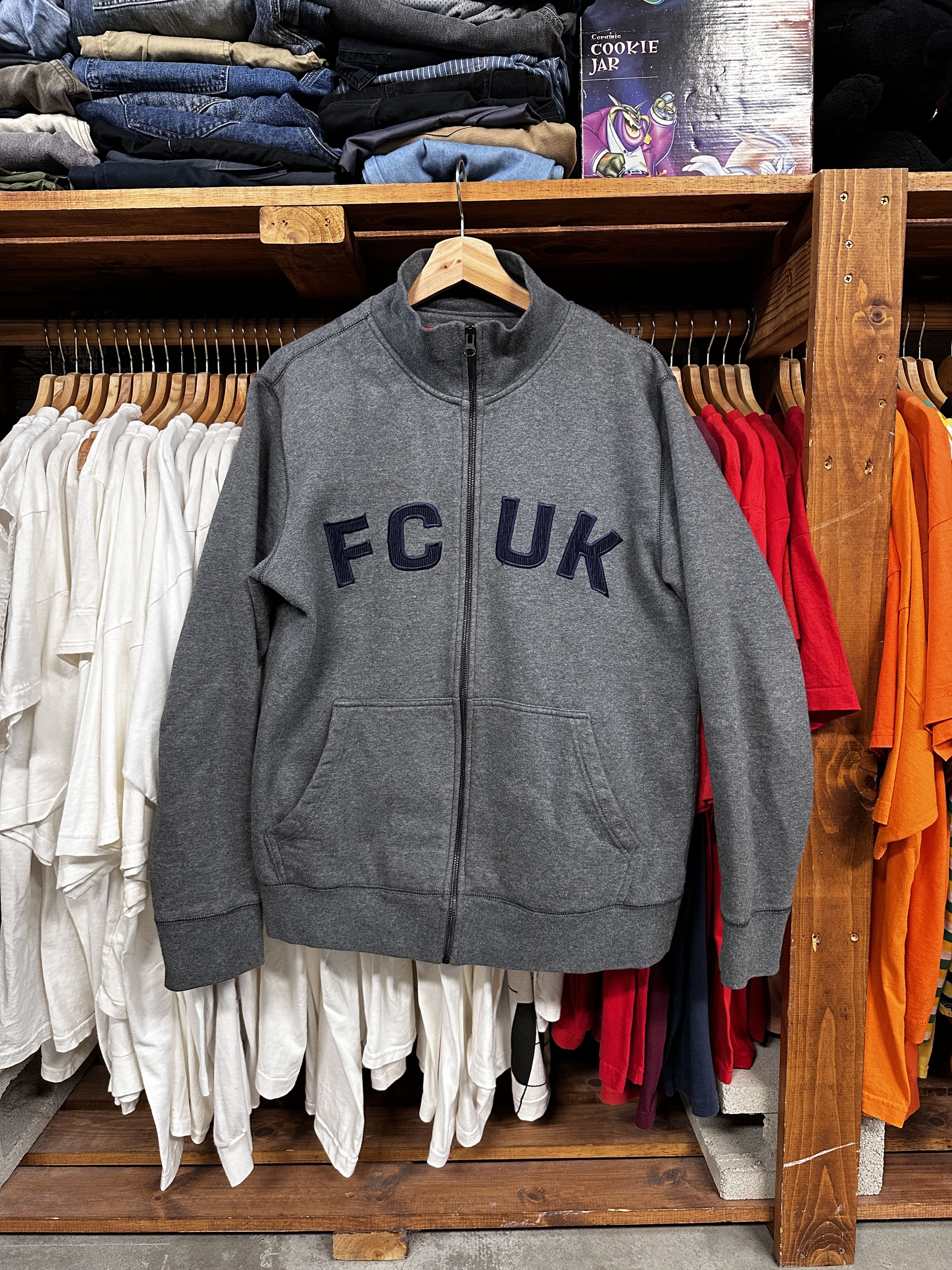 FCUK FCUK Jeans Zip-Up Sweater Size US L / EU 52-54 / 3 - 1 Thumbnail
