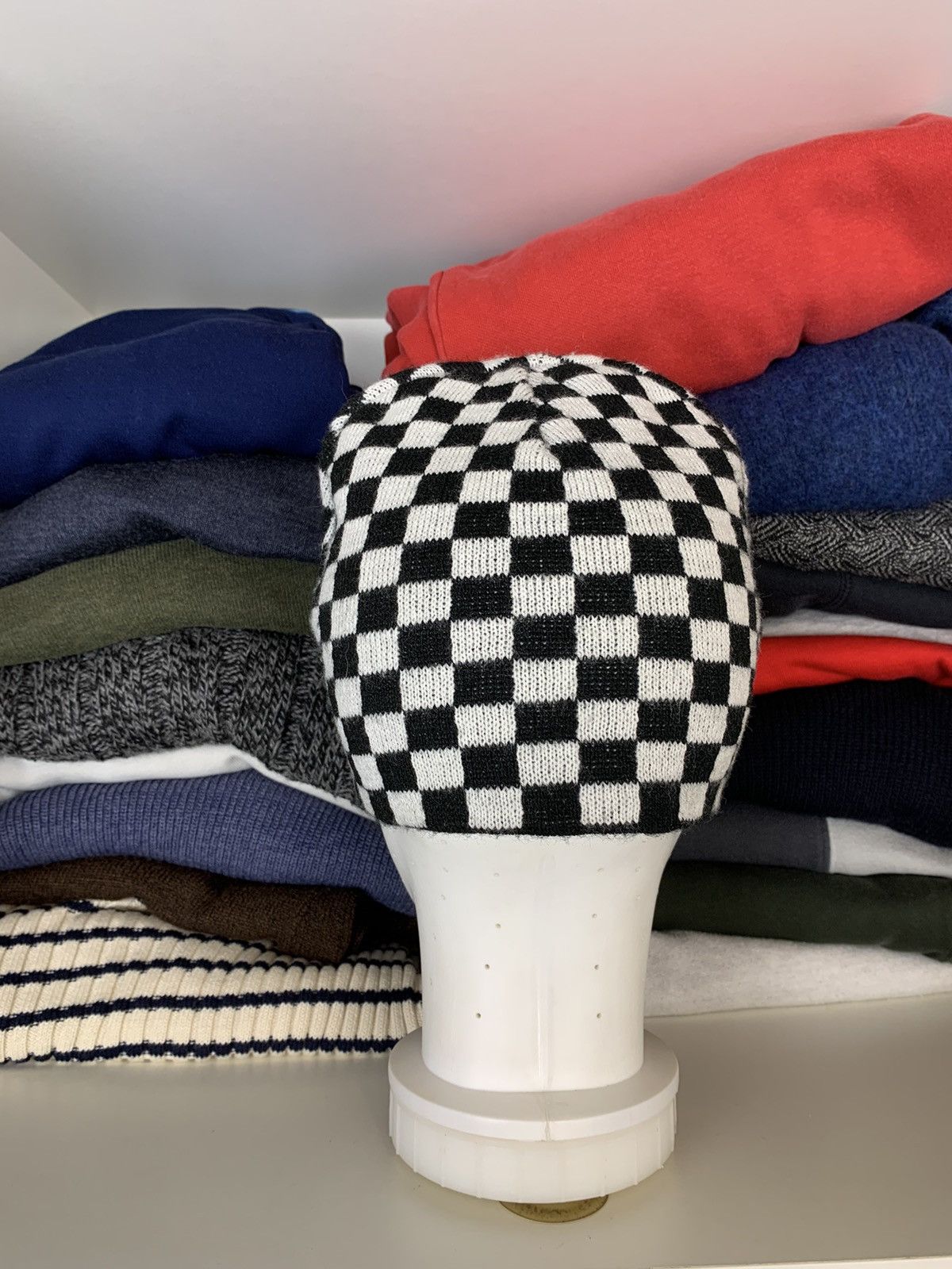 Other Checkboard Beanie Hat Size ONE SIZE - 13 Thumbnail