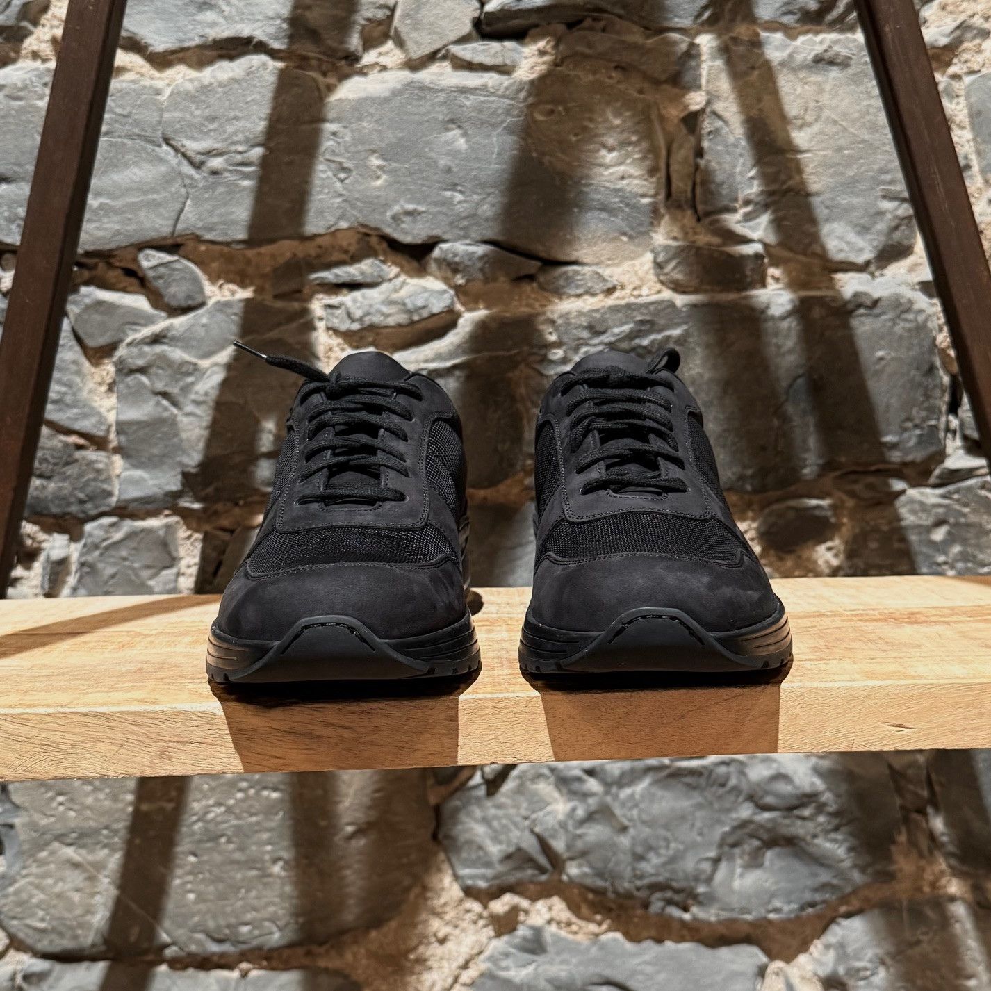 Common Projects Common Project New Track Black Mesh Nubuck Sneakers Size US 8 / EU 41 - 3 Thumbnail